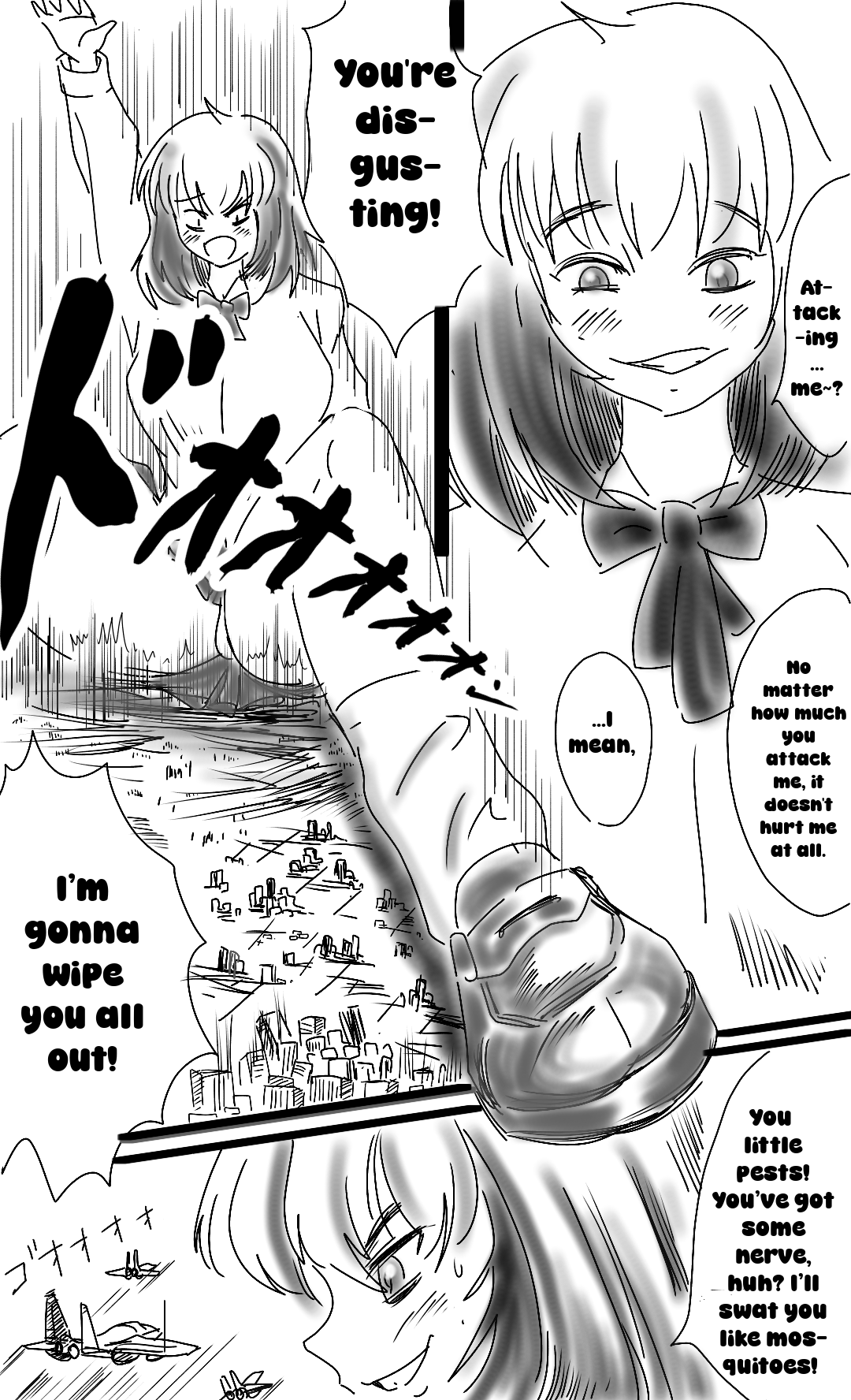 [Bunker K]The super-giant high school girl appears again Page 4