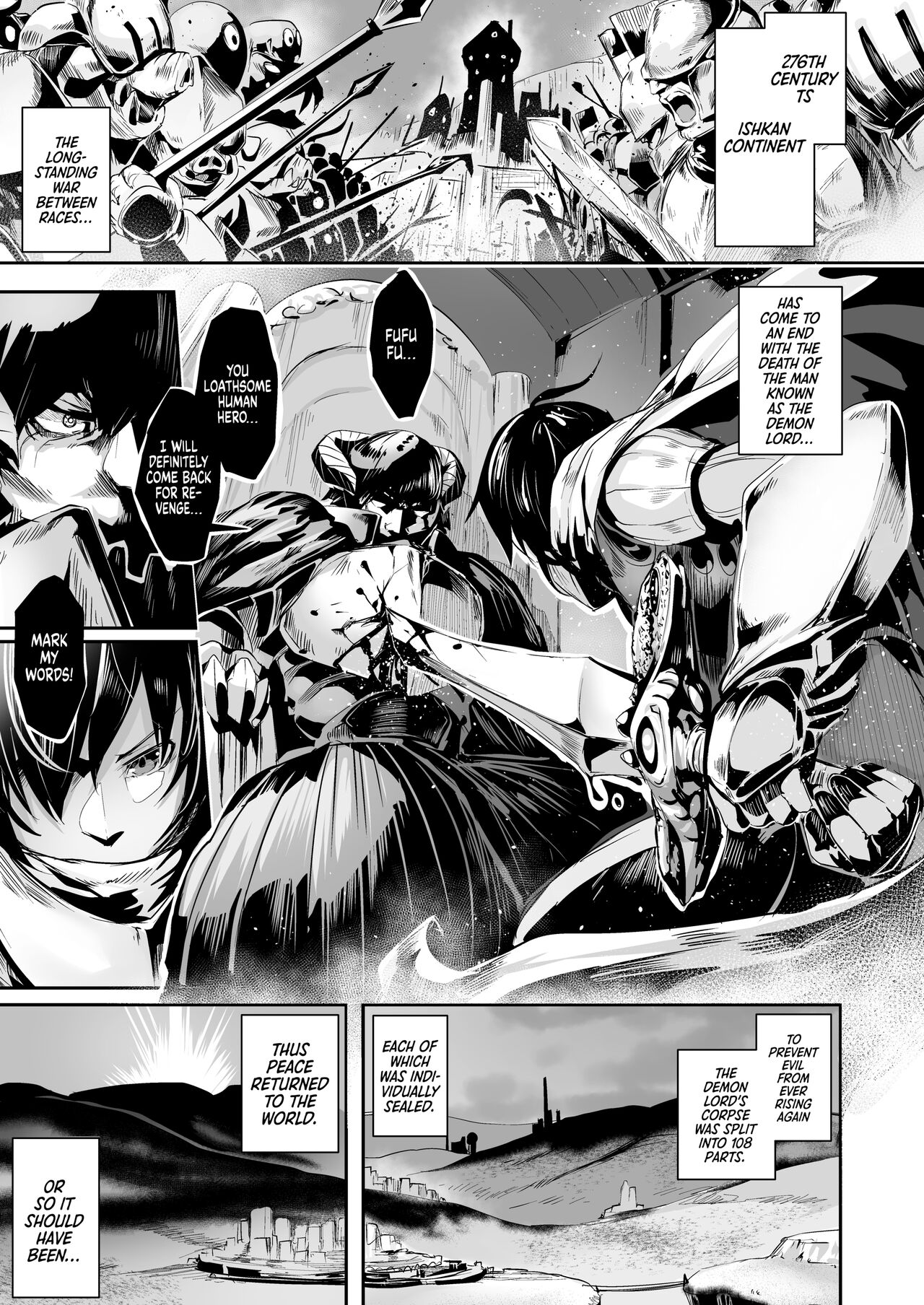 [Karazishibotan (Bota Mochito)]TRANCE SEXUAL INTER WORM | A Tale of Tentacles, a Futanari Hero and a Genderbent Demon Lord[English] [2d-market.com] [Decensored] [Digital] Page 2