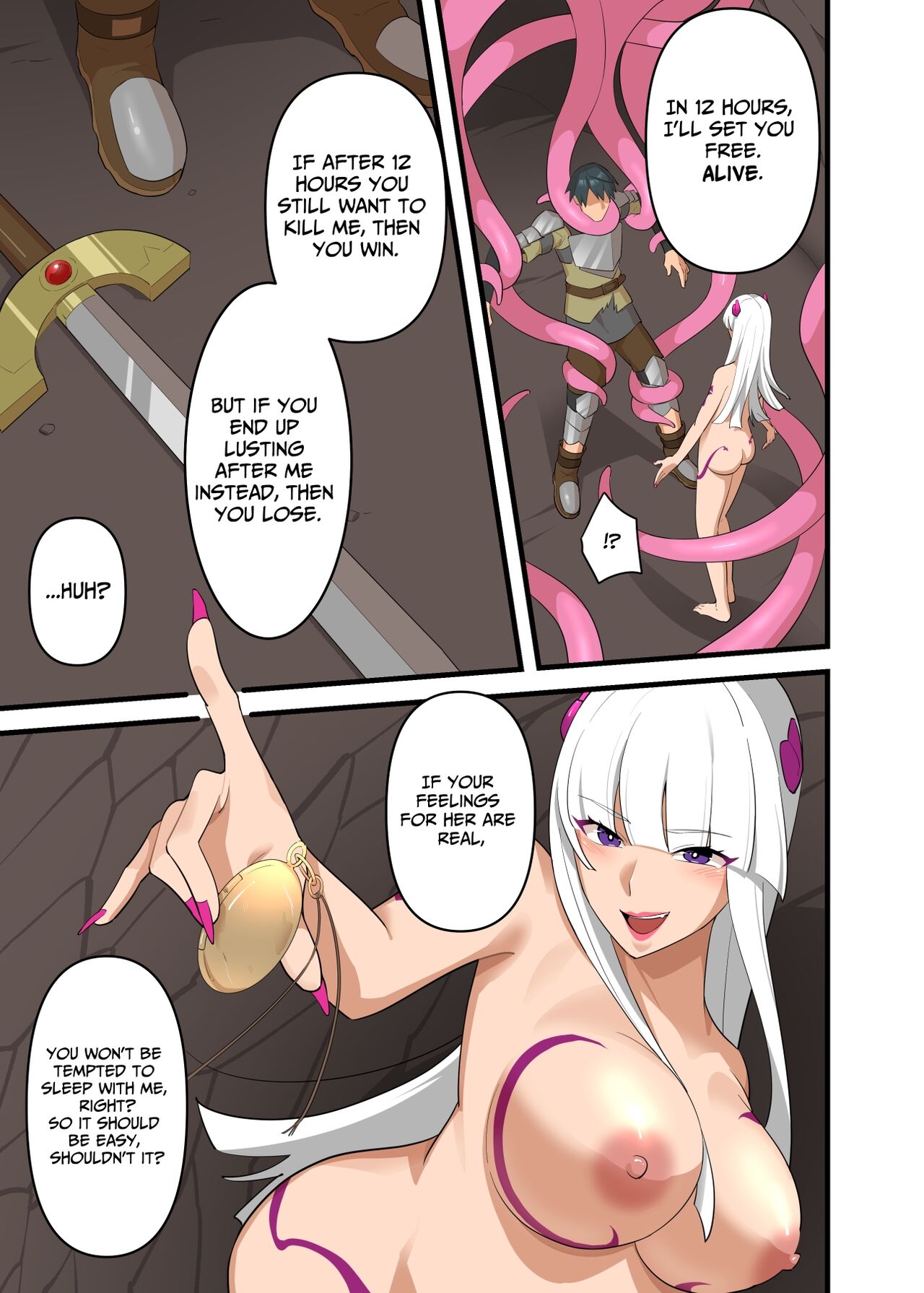 [Uzu Kikaku (Mon!)]Tsuyotsuyo Inma ni Haiboku Shita Senshi ga  Shasei Kinshi Sarenagara Shigokare   Tsuzukeru Hanashi  | A Warrior Defeated By A Powerful Succubus Is Forbidden From Cumming And Edged Relentlessly[Engish] [Translatoranon] Page 19