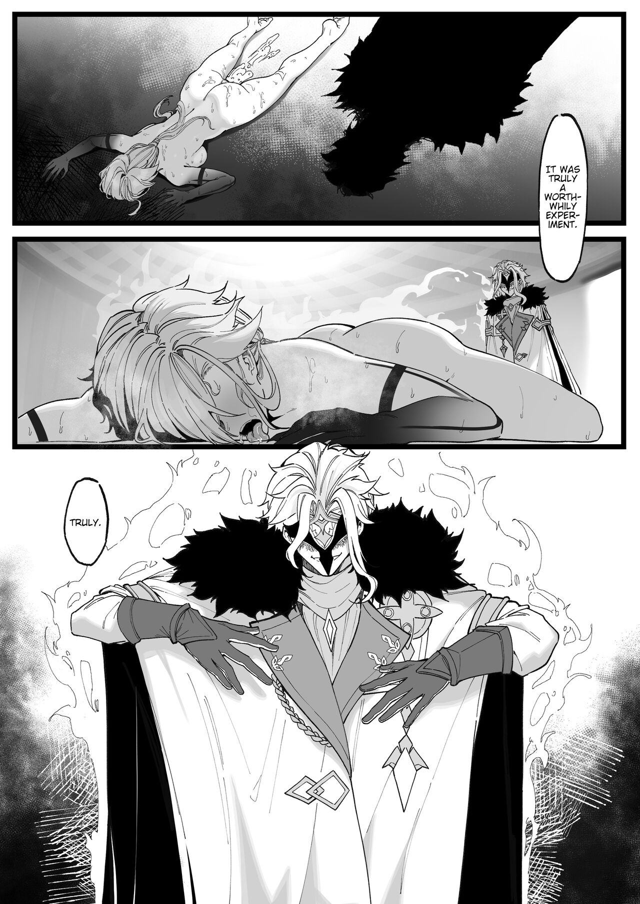[KeinV]Kamen Budoukai - Hakase no Kenkyuu 1-2 | Masked Society - Dottore's Research 1-2(Genshin Impact) [Decensored] [English] [Cunny&Cumming Scans] Page 40