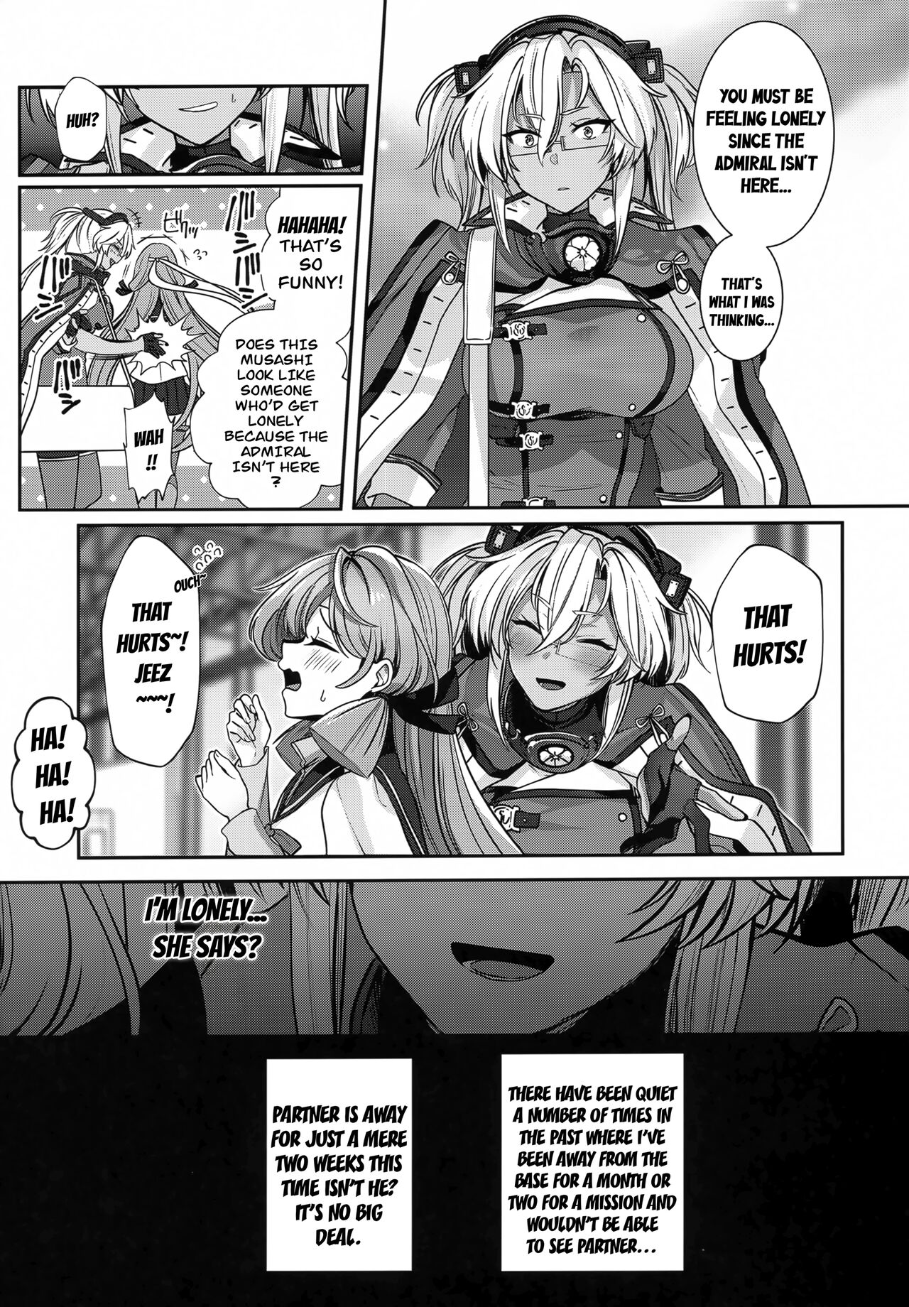 (C102) [Marosaan (Yunamaro)]Musashi-san no Yoru Jijou Hitoribocchi no Yoru Hen | Musashi's Nightly Affairs -The Night Alone-(Kantai Collection -KanColle-) [English] [CarlJPTL] Page 14