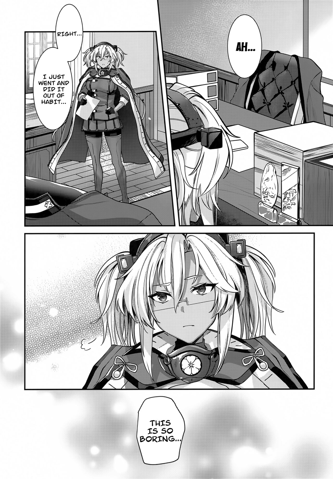 (C102) [Marosaan (Yunamaro)]Musashi-san no Yoru Jijou Hitoribocchi no Yoru Hen | Musashi's Nightly Affairs -The Night Alone-(Kantai Collection -KanColle-) [English] [CarlJPTL] Page 7