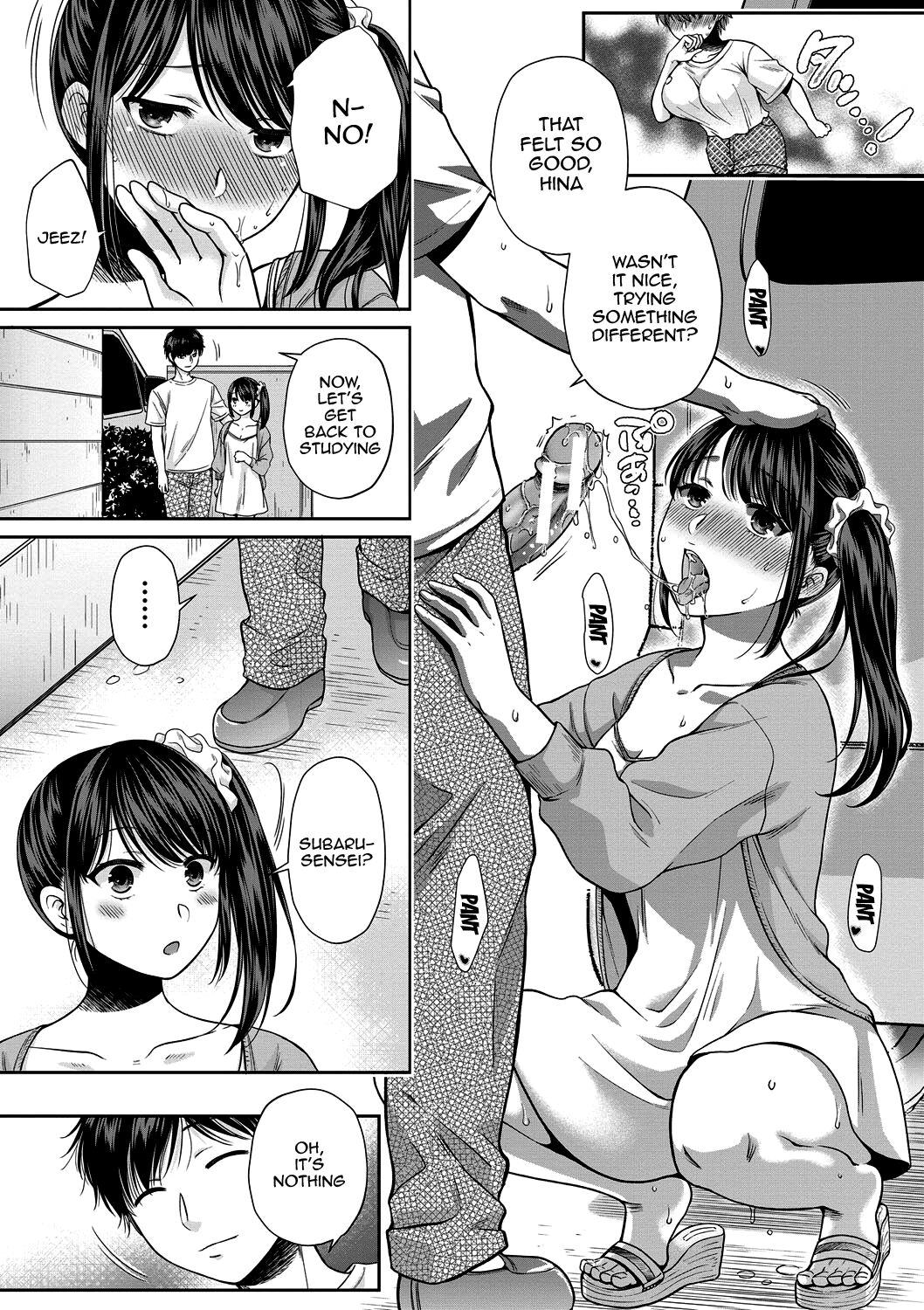 [Harusawa]Nisemono Kazoku - Gifu ni Ochite Iku Musume | Daughter Falling Into Stepfather Ch.1-5[English] {Doujins.com} [Digital] Page 99