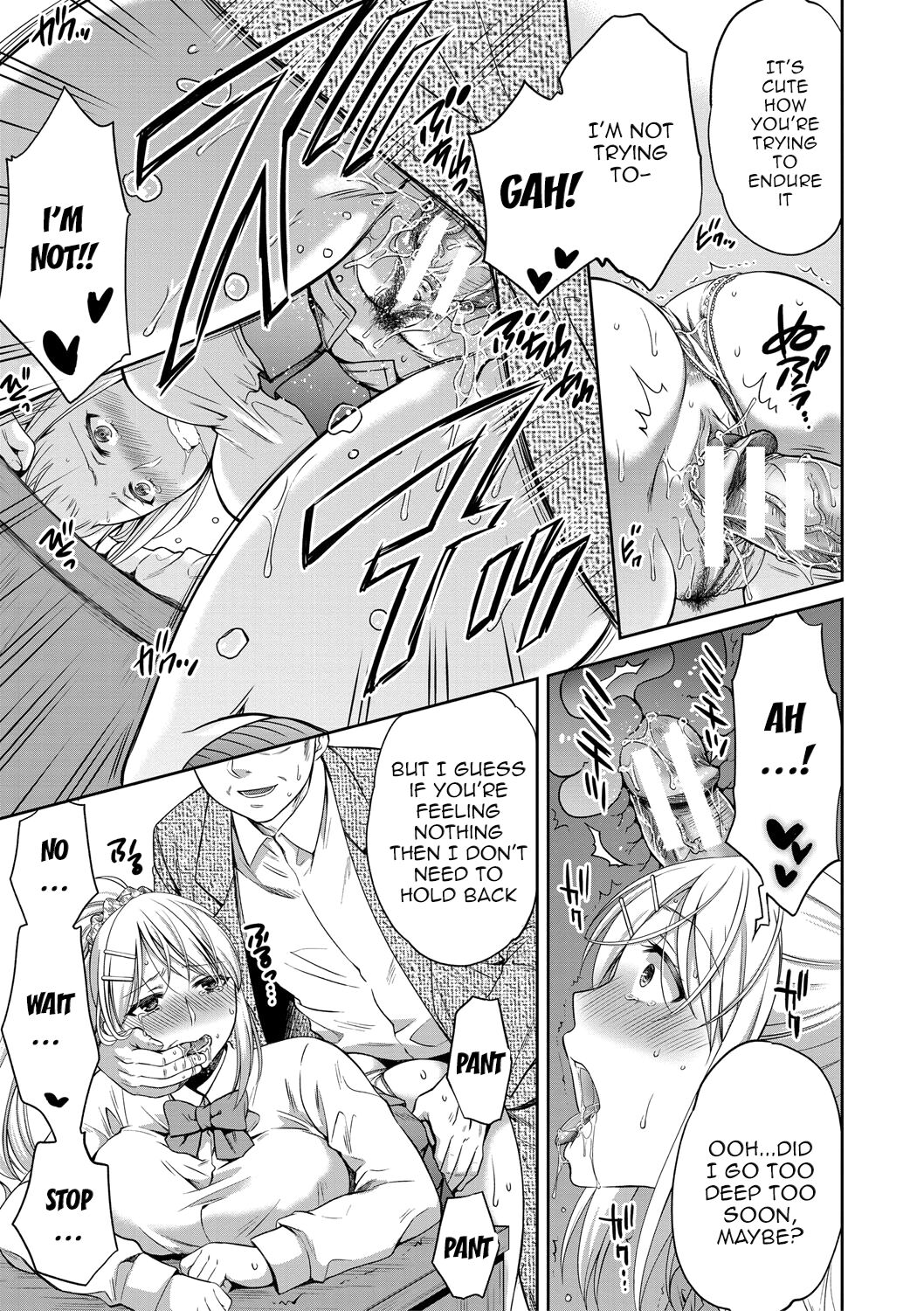 [Harusawa]Nisemono Kazoku - Gifu ni Ochite Iku Musume | Daughter Falling Into Stepfather Ch.1-5[English] {Doujins.com} [Digital] Page 19