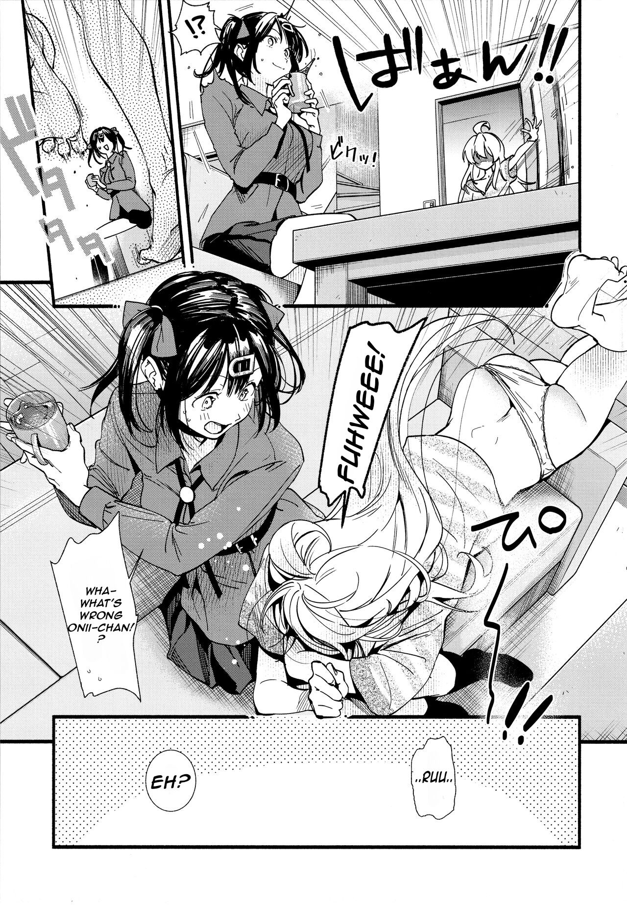 (C102) [Irodori Gyuunyuu 4.5% (Higashide Irodori)]Mou Zutto Onnanoko de Ii!(Onii-chan wa Oshimai!) [English] [Nerissa's Barely Competent Jailbird Scans] Page 7