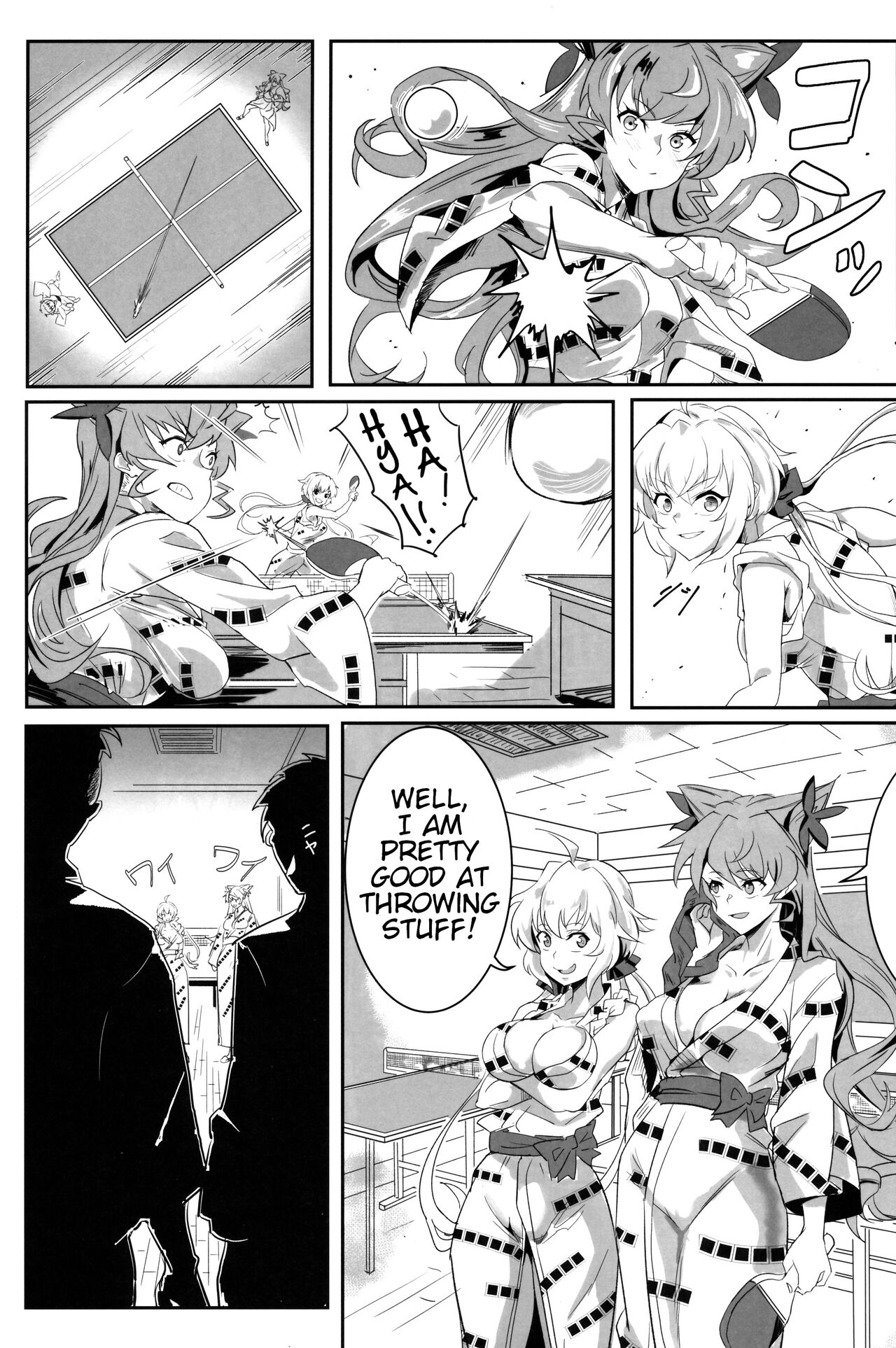 (C96) [Denshiko! (Outotsu Den)]Bakunyuu Yukata Yureyure Onsen Takkyuu Memoria(Senki Zesshou Symphogear) [English] Page 2