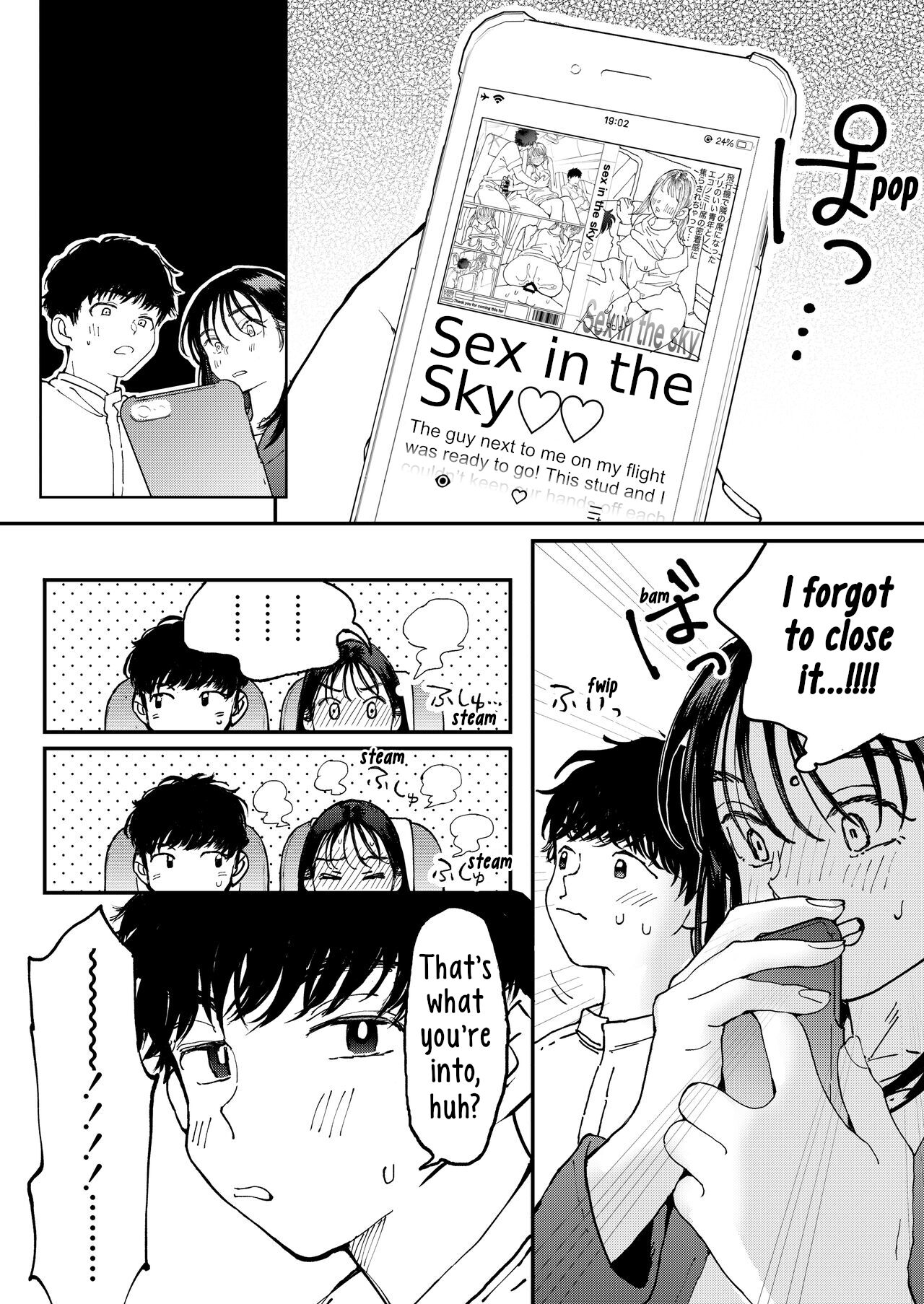 [Denbu Momo]Muramura OL-san wa Hikouki no Naka demo Seiyoku o Mitashitai | Horny OL-san, even on an Airplane, Wants To Satisfy Her Sexual Desires[English] [Digital] Page 11