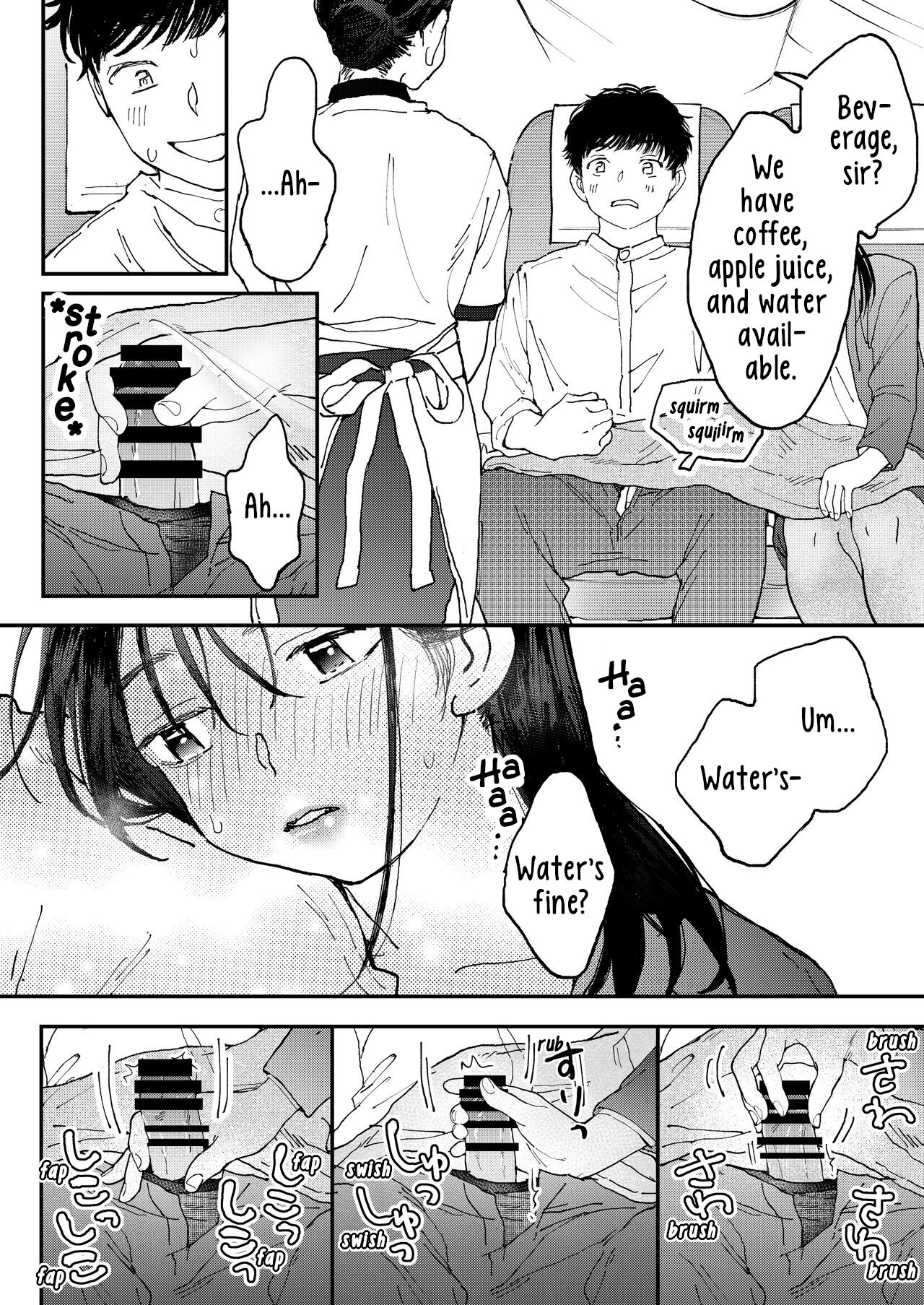 [Denbu Momo]Muramura OL-san wa Hikouki no Naka demo Seiyoku o Mitashitai | Horny OL-san, even on an Airplane, Wants To Satisfy Her Sexual Desires[English] [Digital] Page 17