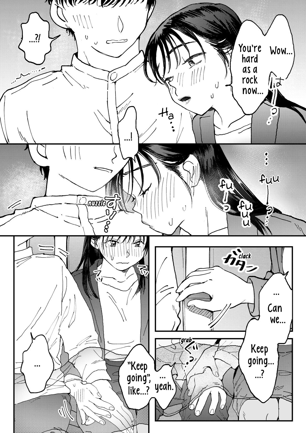 [Denbu Momo]Muramura OL-san wa Hikouki no Naka demo Seiyoku o Mitashitai | Horny OL-san, even on an Airplane, Wants To Satisfy Her Sexual Desires[English] [Digital] Page 19