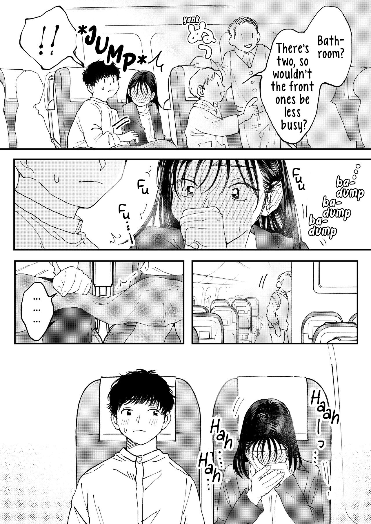 [Denbu Momo]Muramura OL-san wa Hikouki no Naka demo Seiyoku o Mitashitai | Horny OL-san, even on an Airplane, Wants To Satisfy Her Sexual Desires[English] [Digital] Page 23
