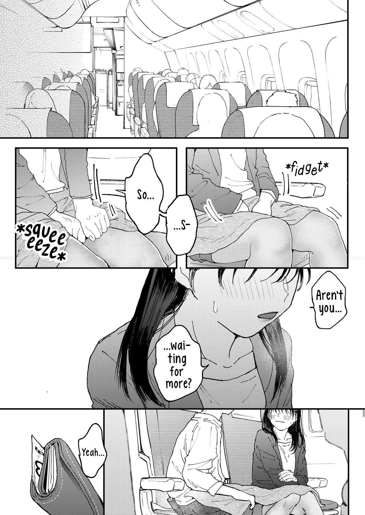 [Denbu Momo]Muramura OL-san wa Hikouki no Naka demo Seiyoku o Mitashitai | Horny OL-san, even on an Airplane, Wants To Satisfy Her Sexual Desires[English] [Digital] Page 24
