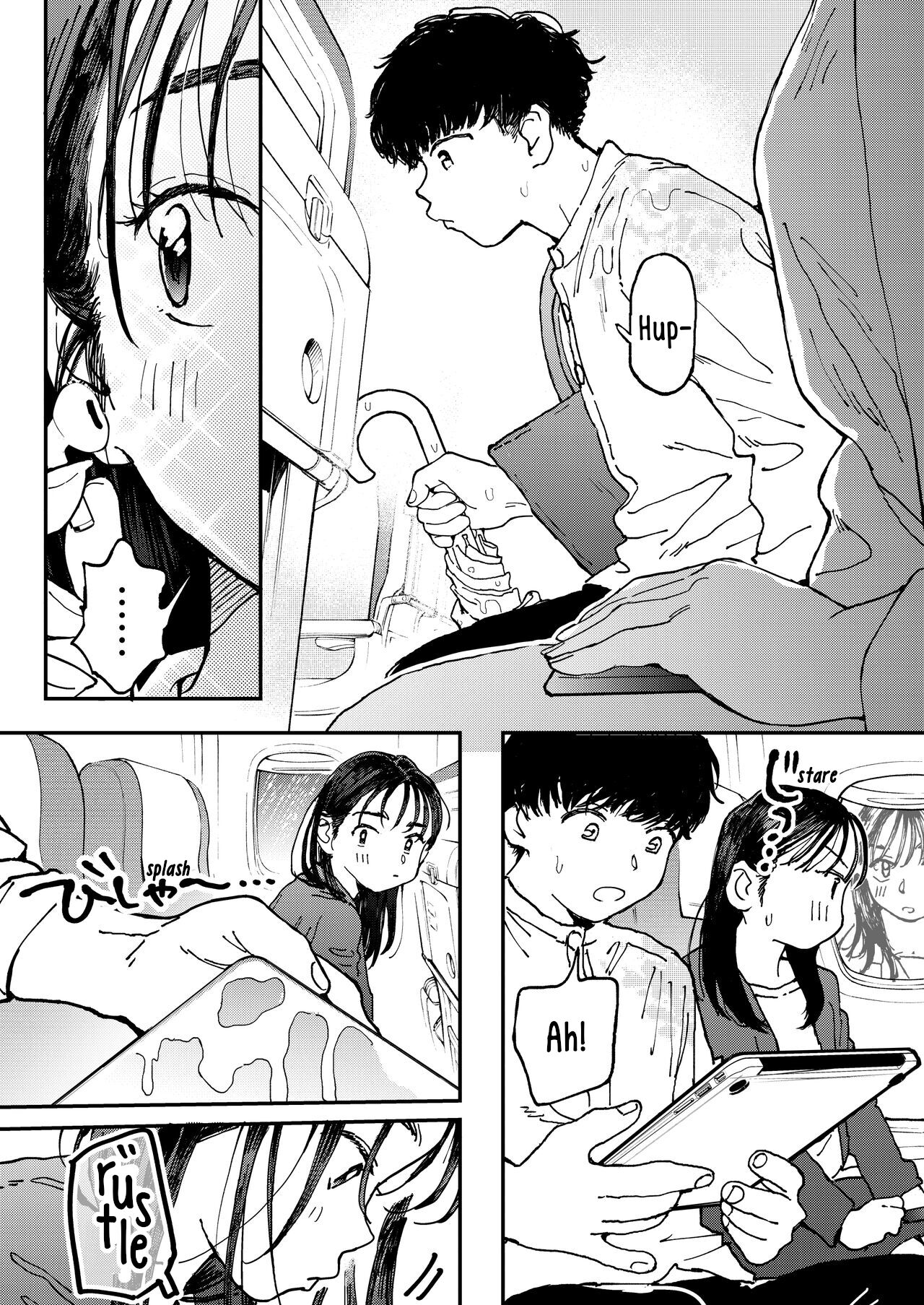 [Denbu Momo]Muramura OL-san wa Hikouki no Naka demo Seiyoku o Mitashitai | Horny OL-san, even on an Airplane, Wants To Satisfy Her Sexual Desires[English] [Digital] Page 4
