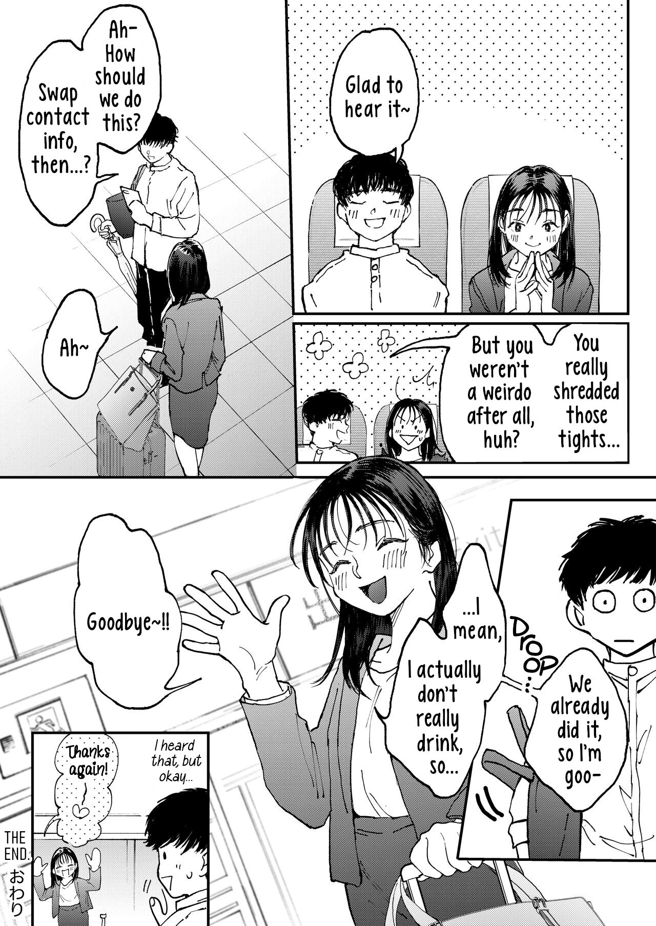 [Denbu Momo]Muramura OL-san wa Hikouki no Naka demo Seiyoku o Mitashitai | Horny OL-san, even on an Airplane, Wants To Satisfy Her Sexual Desires[English] [Digital] Page 45