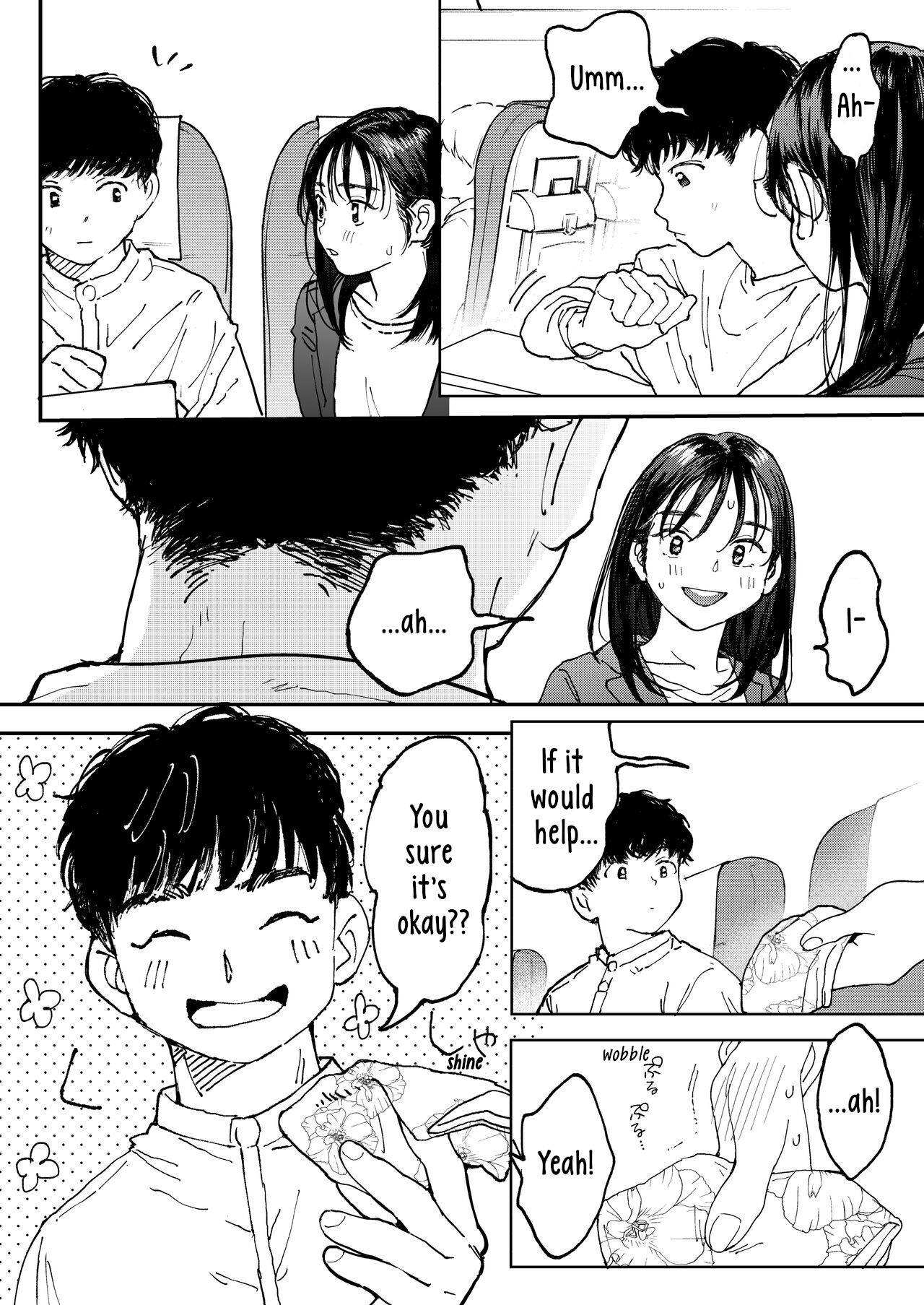 [Denbu Momo]Muramura OL-san wa Hikouki no Naka demo Seiyoku o Mitashitai | Horny OL-san, even on an Airplane, Wants To Satisfy Her Sexual Desires[English] [Digital] Page 5