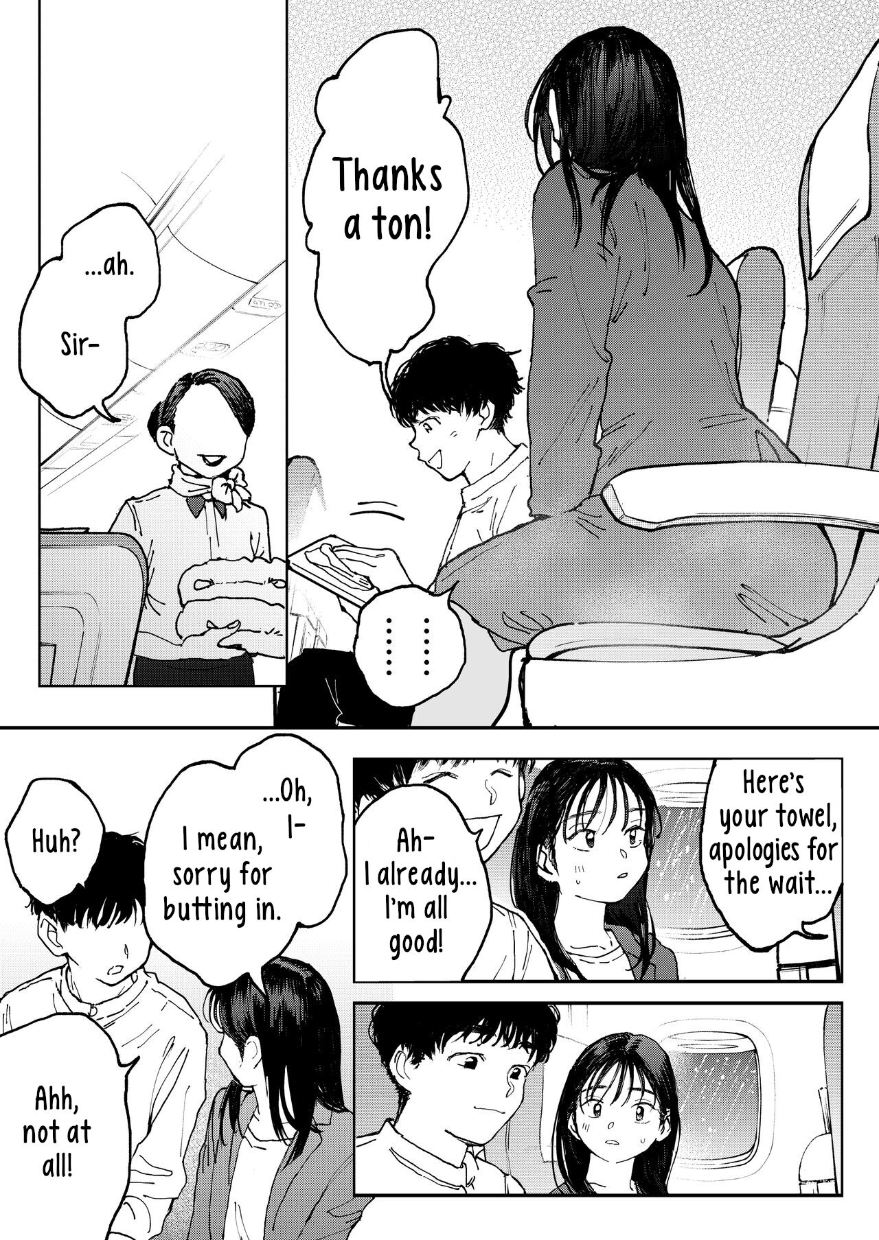 [Denbu Momo]Muramura OL-san wa Hikouki no Naka demo Seiyoku o Mitashitai | Horny OL-san, even on an Airplane, Wants To Satisfy Her Sexual Desires[English] [Digital] Page 6