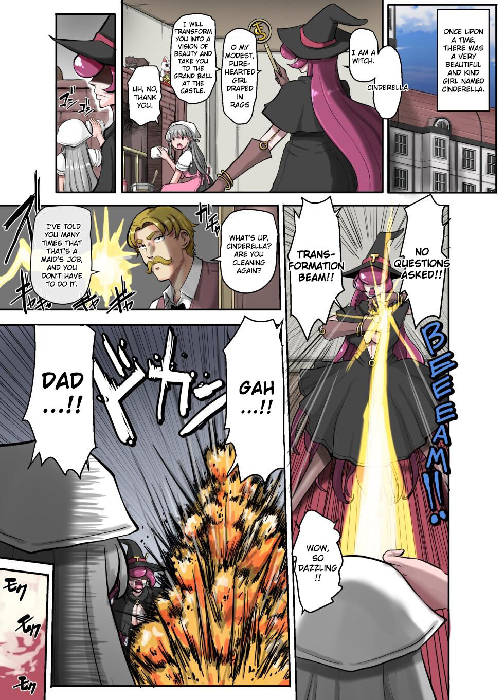 [TS-ya]Nyotaika Douwa Papaderella ~ Papa Suki Musume wa Nyotaika Papa o Haramasetai[English] Page 2