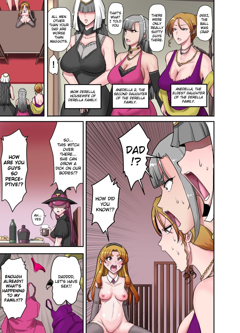 [TS-ya]Nyotaika Douwa Papaderella ~ Papa Suki Musume wa Nyotaika Papa o Haramasetai[English] Page 32