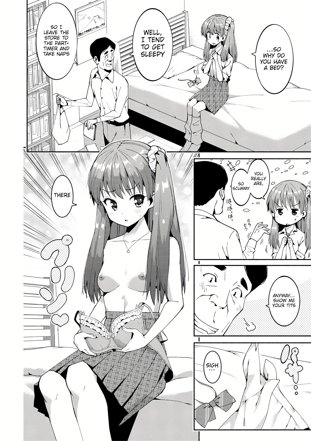 [Harami]Shoplifting JK Punishment Sex(Watashi-tachi, Nenchaku Otona Piston ni Dohamari Shichaimashita....) [Digital] [English] [Platinum Crown] Page 12