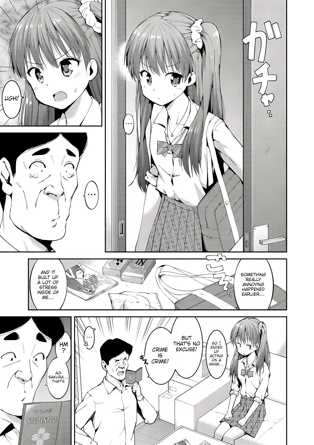 [Harami]Shoplifting JK Punishment Sex(Watashi-tachi, Nenchaku Otona Piston ni Dohamari Shichaimashita....) [Digital] [English] [Platinum Crown] Page 9