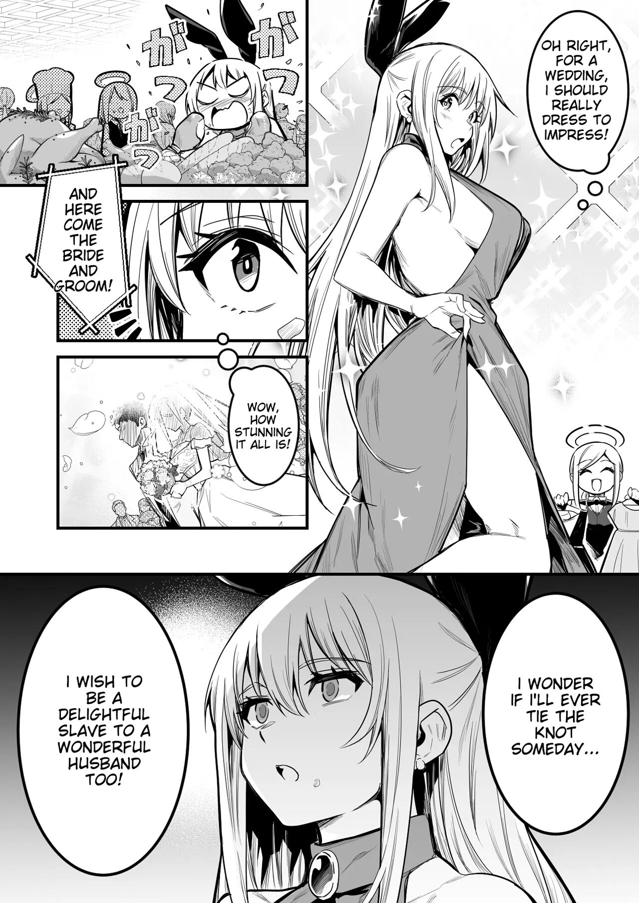 [Lefthand]Sennou Kekkonshiki de Sennou Sarete Shimai, Dorei Tsuma to Natte Botebara Kekkonshiki o Ageru Boukensha-chan | An adventurer who was brainwashed at a brainwashing wedding, became a slave wife, and held a wedding in an angry manner[English] Page 2