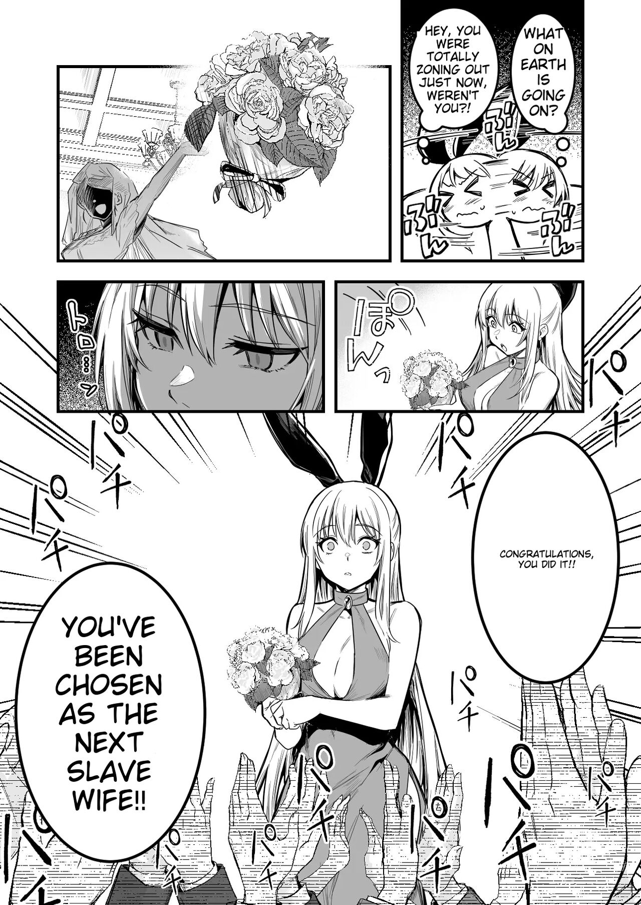 [Lefthand]Sennou Kekkonshiki de Sennou Sarete Shimai, Dorei Tsuma to Natte Botebara Kekkonshiki o Ageru Boukensha-chan | An adventurer who was brainwashed at a brainwashing wedding, became a slave wife, and held a wedding in an angry manner[English] Page 3