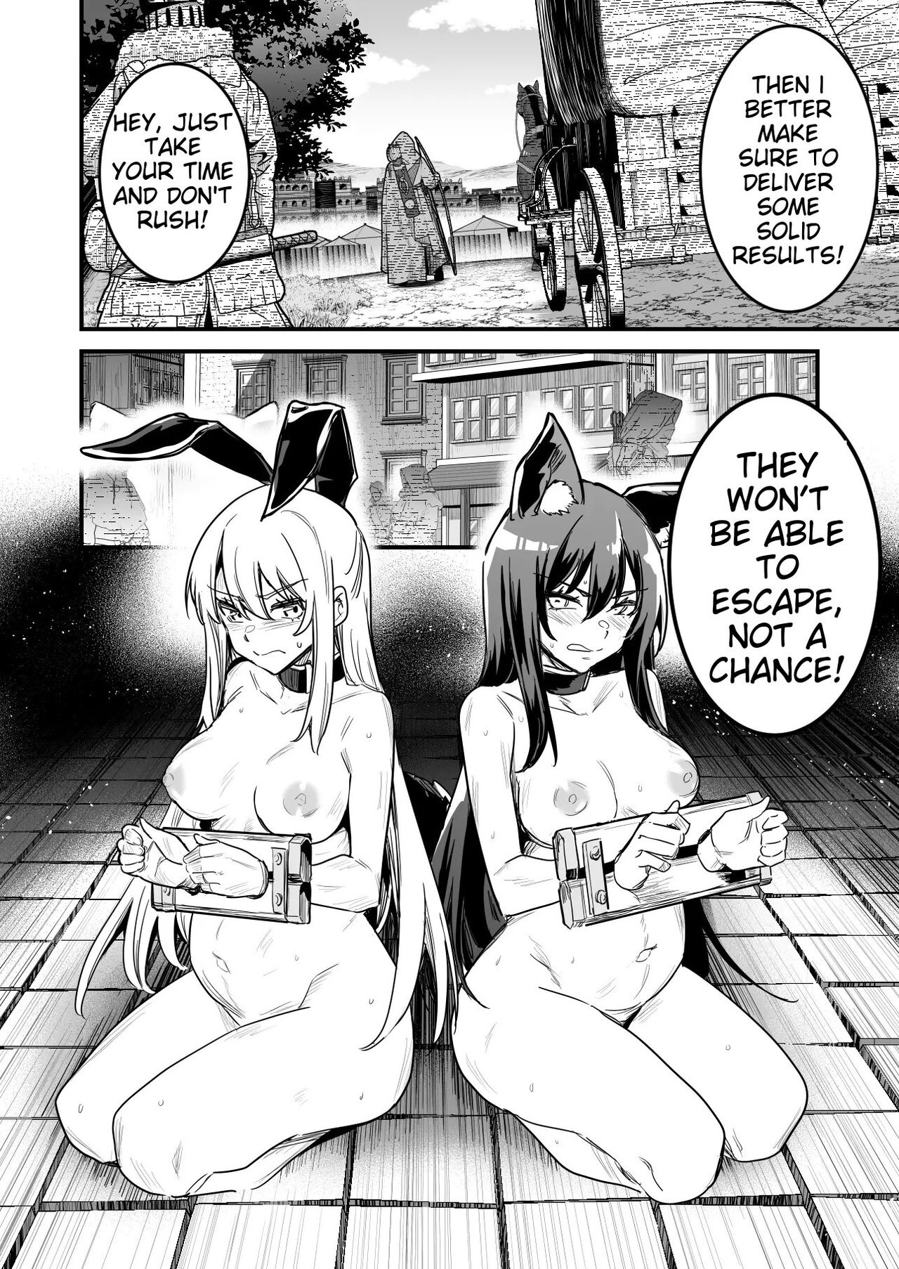 [LeftHand]Arakure Youheidan ni Tsukamari Futari Sorotte Botehara ni Sareru Boukensha-chan to Kenshi-chan[English] Page 8