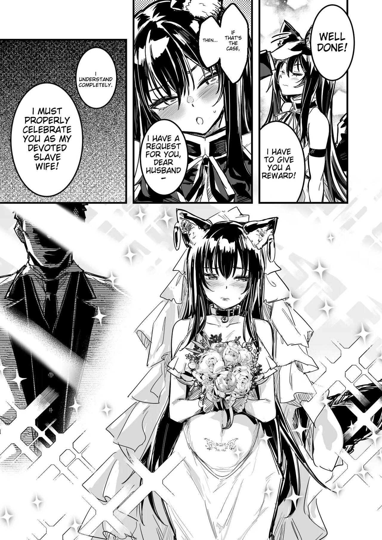 [Left Hand]Swordsman-chan is lured into a dungeon by Adventurer-chan, forced to wear a costume that has a brainwashing effect, and becomes a slave wife Page 11
