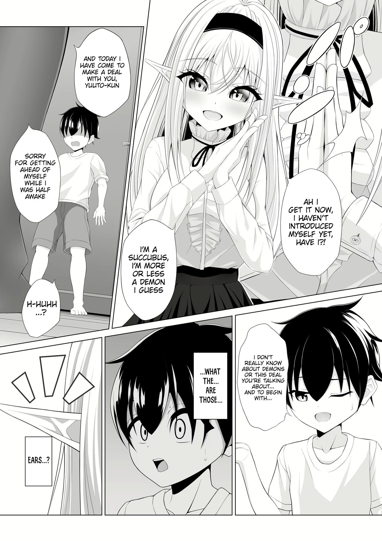 [Okashi Koujou]Shotacon Succubus ga Konomi no Ko o Neratte OneShota! | A Oneshota Where a Shotacon Succubus Targets a Boy She Took a Liking To[English] [Platinum Crown] Page 12