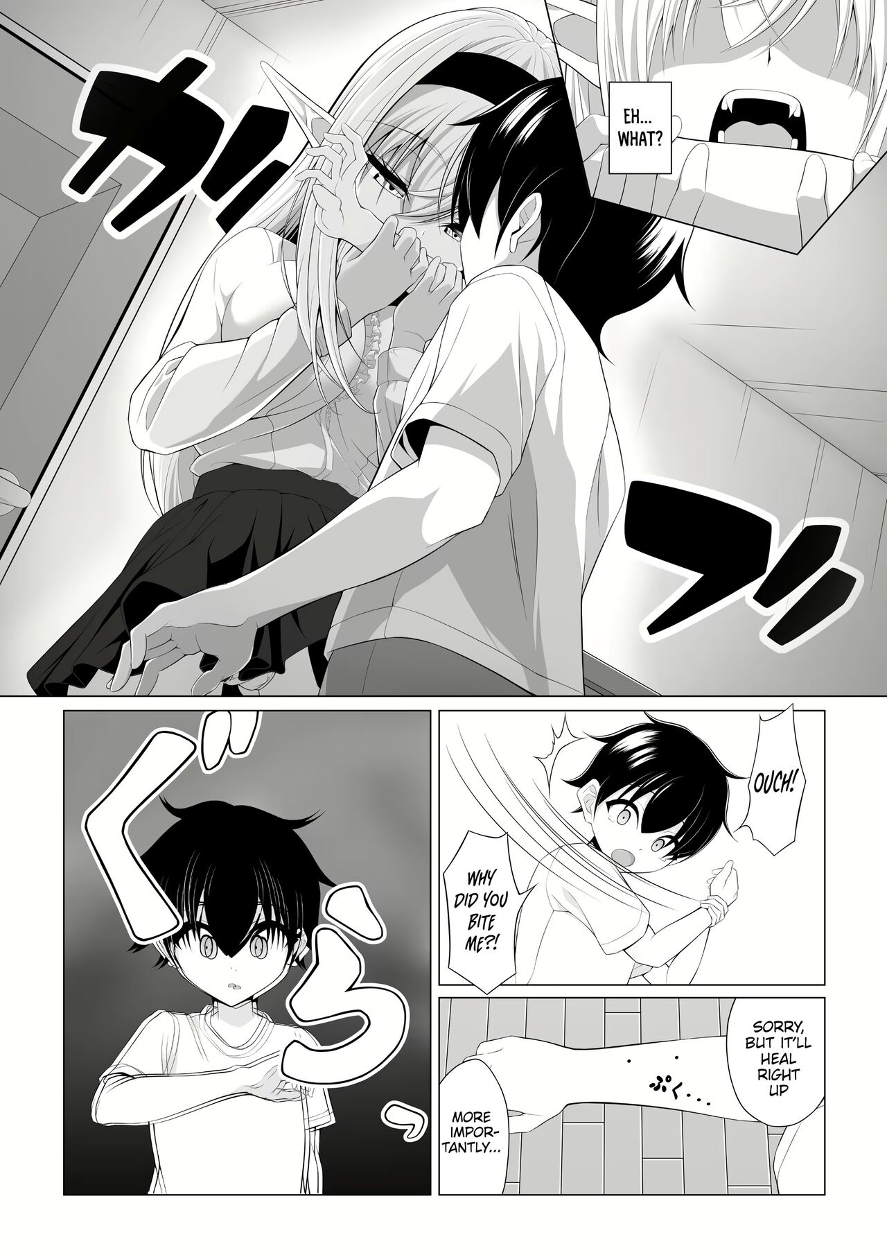 [Okashi Koujou]Shotacon Succubus ga Konomi no Ko o Neratte OneShota! | A Oneshota Where a Shotacon Succubus Targets a Boy She Took a Liking To[English] [Platinum Crown] Page 14