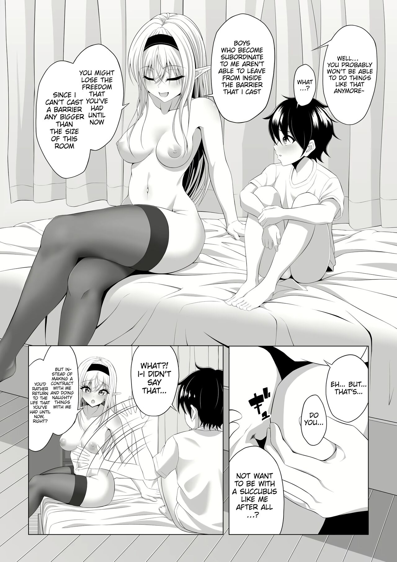 [Okashi Koujou]Shotacon Succubus ga Konomi no Ko o Neratte OneShota! | A Oneshota Where a Shotacon Succubus Targets a Boy She Took a Liking To[English] [Platinum Crown] Page 26