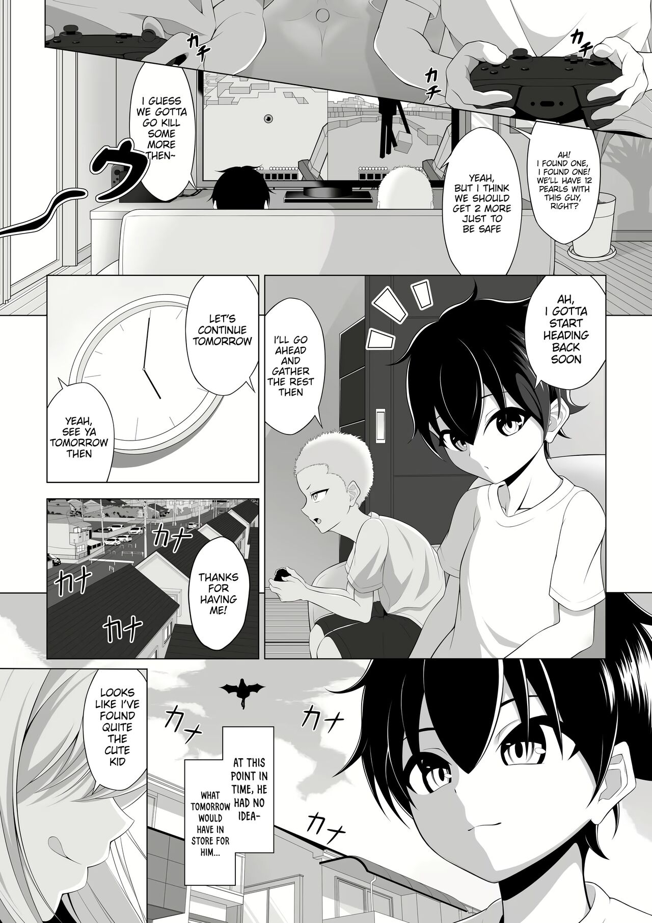 [Okashi Koujou]Shotacon Succubus ga Konomi no Ko o Neratte OneShota! | A Oneshota Where a Shotacon Succubus Targets a Boy She Took a Liking To[English] [Platinum Crown] Page 4