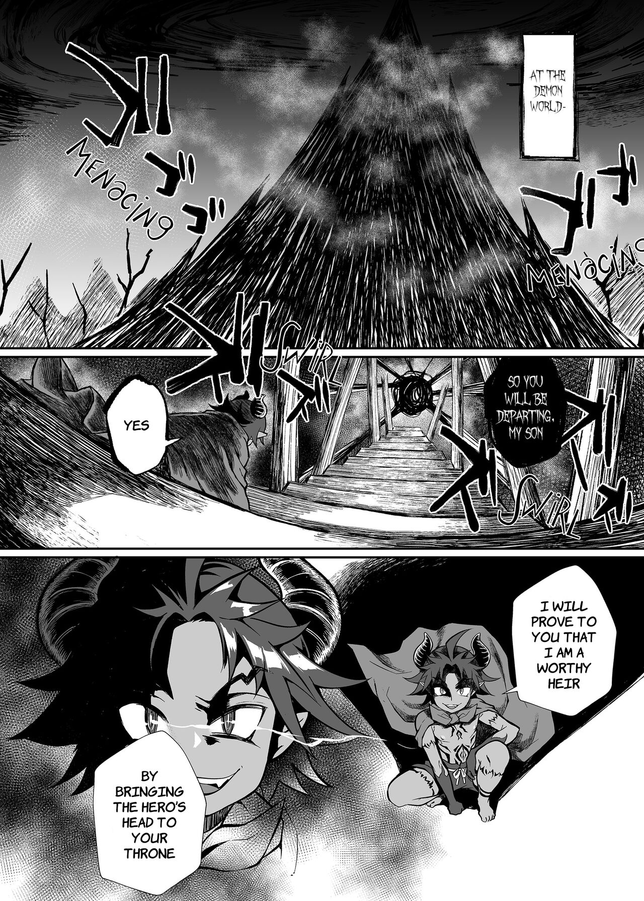 [Junk Food (Teritama Potekora)]Maou no Ore ga Yuusha ni Yarareru Wake ga Nee! | There's no way I, The Demon Lord got Screwed by the Hero![English] [Digital] Page 2