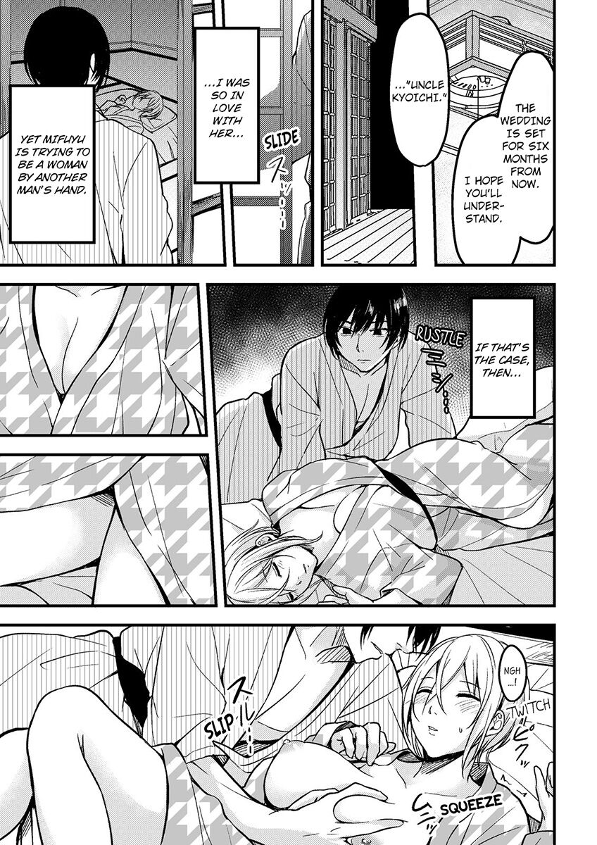 [Ajino Hiraki]Onegai… Mou, Ikasenaide… Shiki no Zenjitsu made Toshishita no Oji ni Dakare Tsuzuketa Watashi wa… 1-5 | Please… Don't Make Me Come Anymore… I Was Continuously Bedded by My Younger Uncle Until the Day Before My Wedding… 1-5[English] Page 9