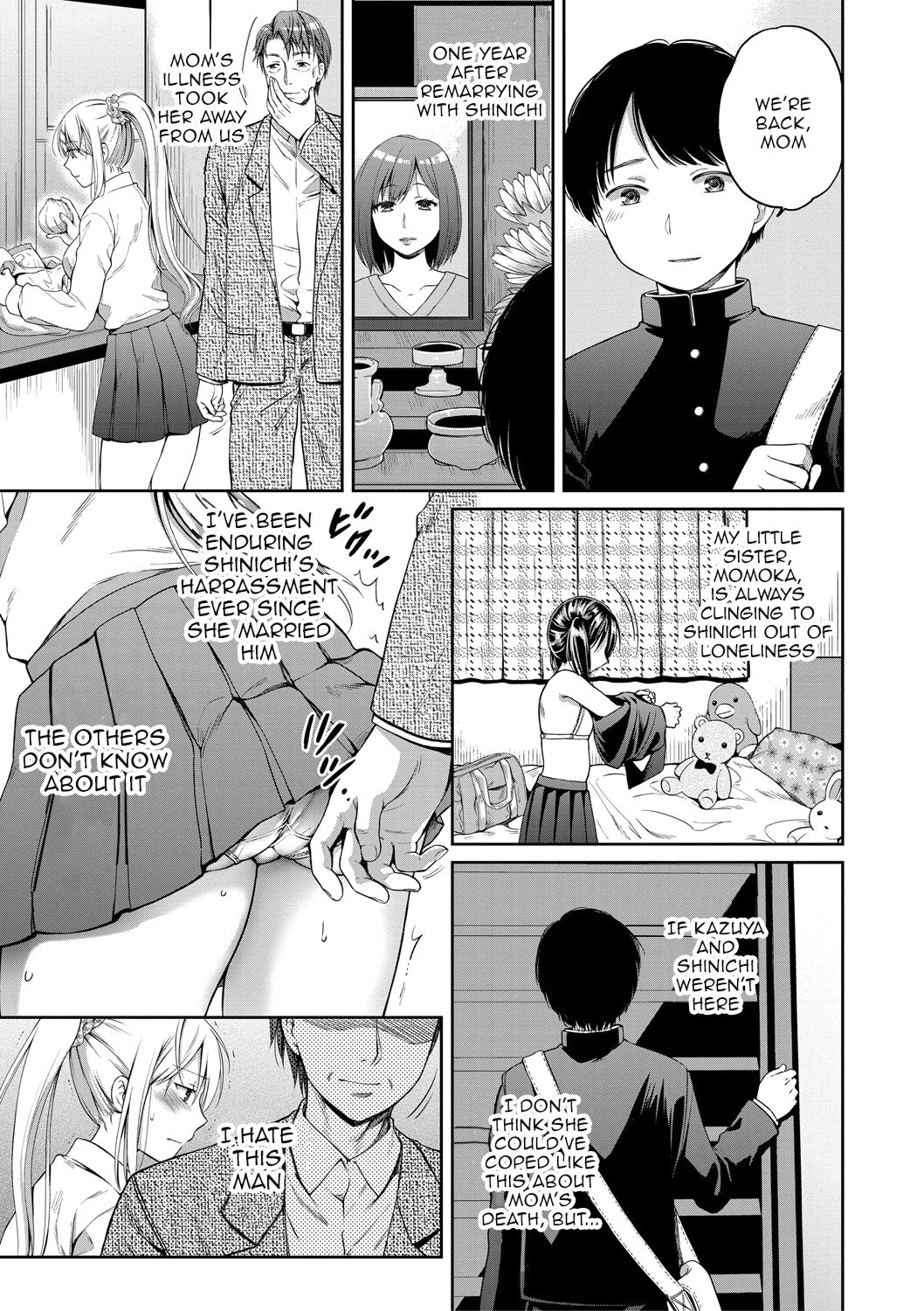 [Harusawa]Nisemono Kazoku - Gifu ni Ochite Iku Musume | Daughter Falling Into Stepfather[English] {Doujins.com} [Digital] Page 5