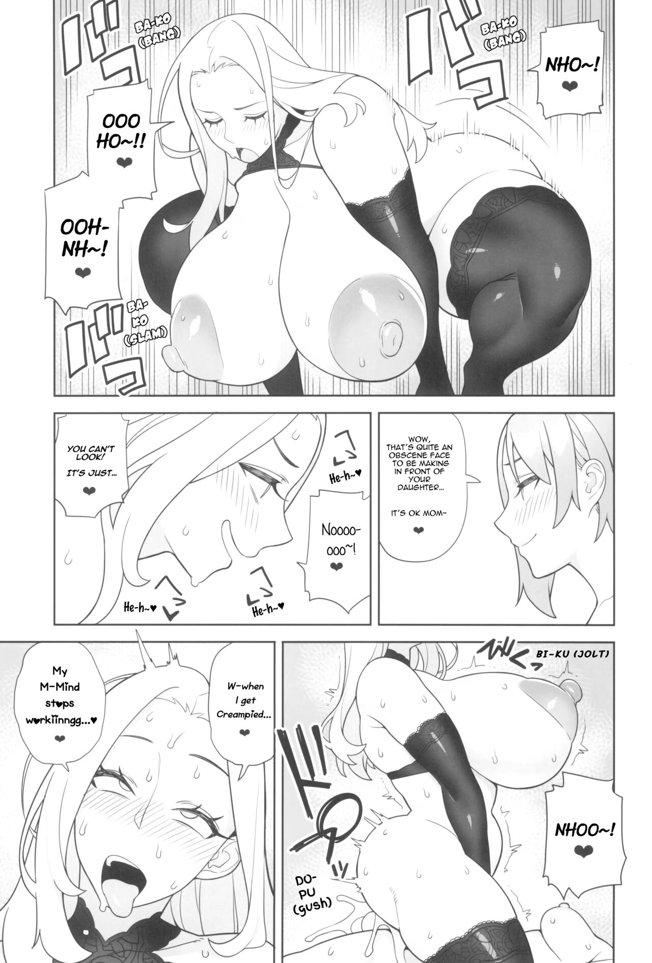 (Futaket 32) [Sangeriya (Hidarikiki)]Tomodachi to Sono Haha Oya ni Semarareru Hanashi 2 | A Story about a Friend and Her Mother Coming on to Me 2(English) Page 5