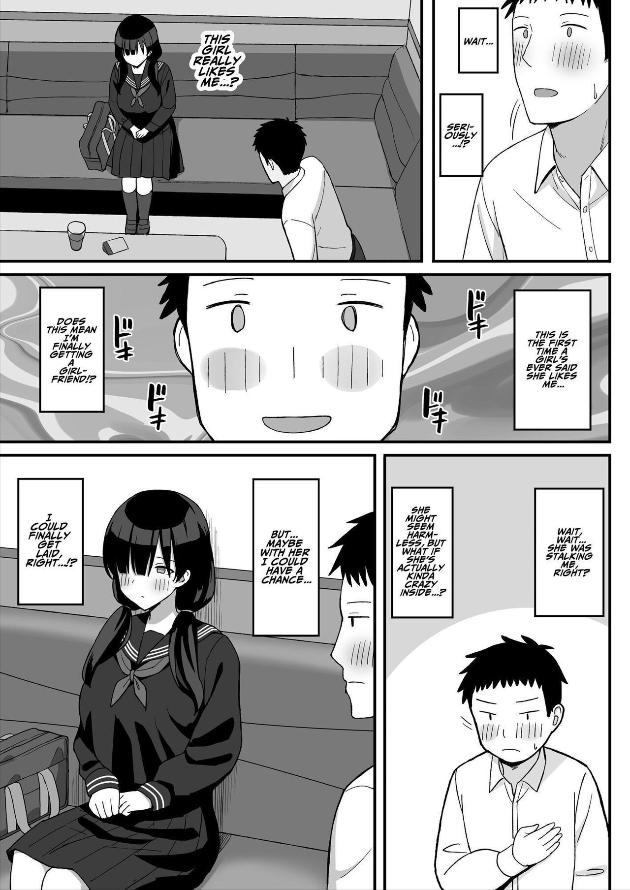 [Hiyori Hamster]Jimi Kyonyuu No Stalker Onna Ni Gokuhaku Saretanode Yarimakutte Mita Hanashi | I Was Confessed To By A Plain Busty Stalker Girl, So I Fucked Her Like Crazy[English] [ADTL] Page 12