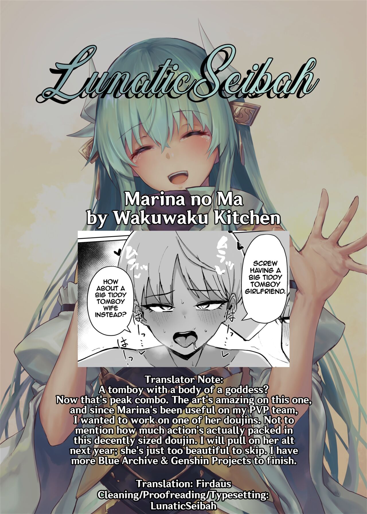 [WAKUWAKU DINING (Wakuwaku Kitchen)]Marina no Ma(Blue Archive) [English] [LunaticSeibah] [Digital] Page 39