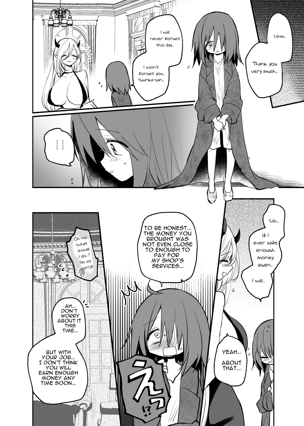 [Tetsukazuno ao (Emilio)]Kyonyuu Succubus ni Zenzaisan de Fudeoroshi o Tanonda Kekka...?[English] Page 28