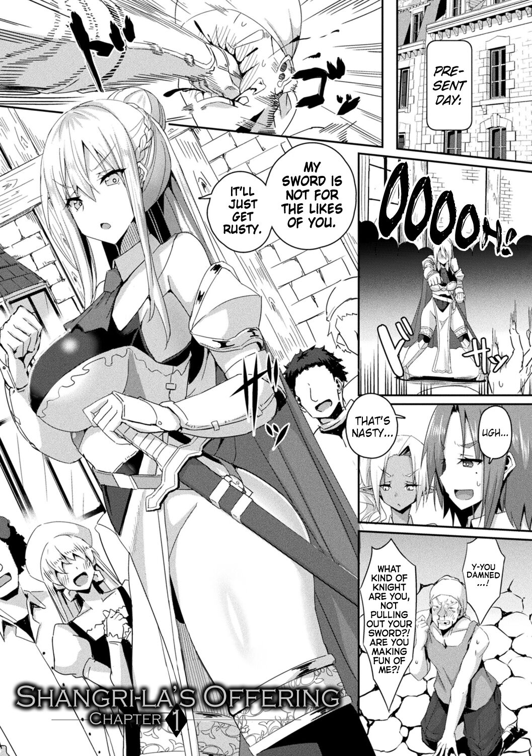 [Minatoyo]Shangri-La No Kumotsu -Onna Kishi Reizoku Tan- | Shangri-La's Offering -Tale of a Female Knight's Enslavement- Episode 1[English] [Kinsei Translations] [Digital] Page 2