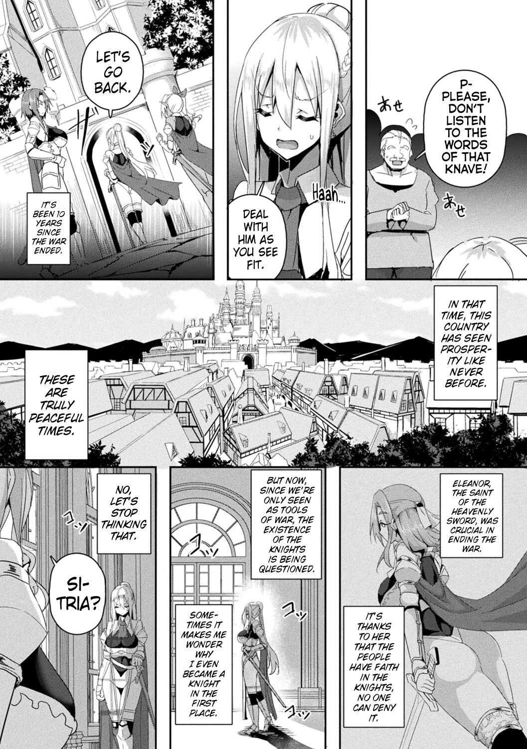 [Minatoyo]Shangri-La No Kumotsu -Onna Kishi Reizoku Tan- | Shangri-La's Offering -Tale of a Female Knight's Enslavement- Episode 1[English] [Kinsei Translations] [Digital] Page 4