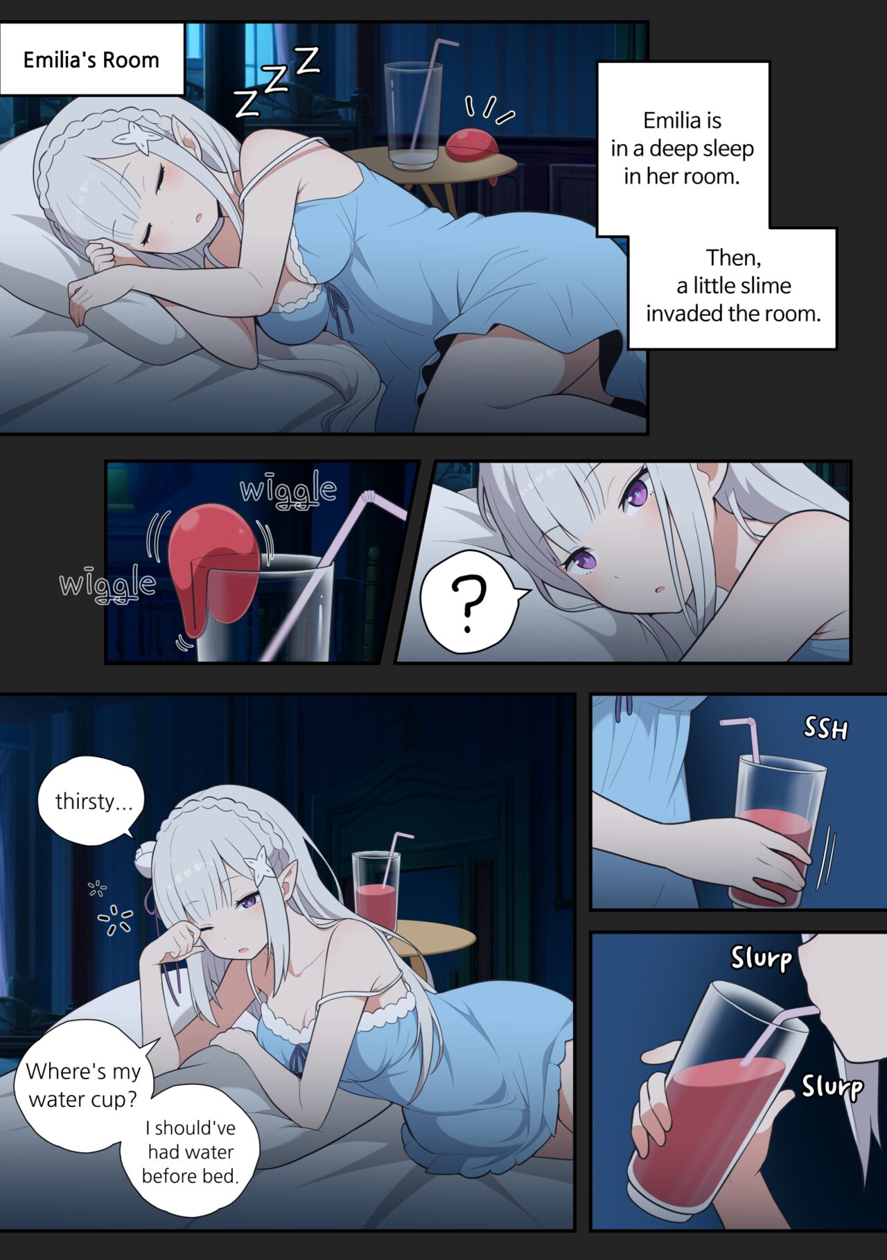 [everyday2]Emilia Feminization(English) Page 1