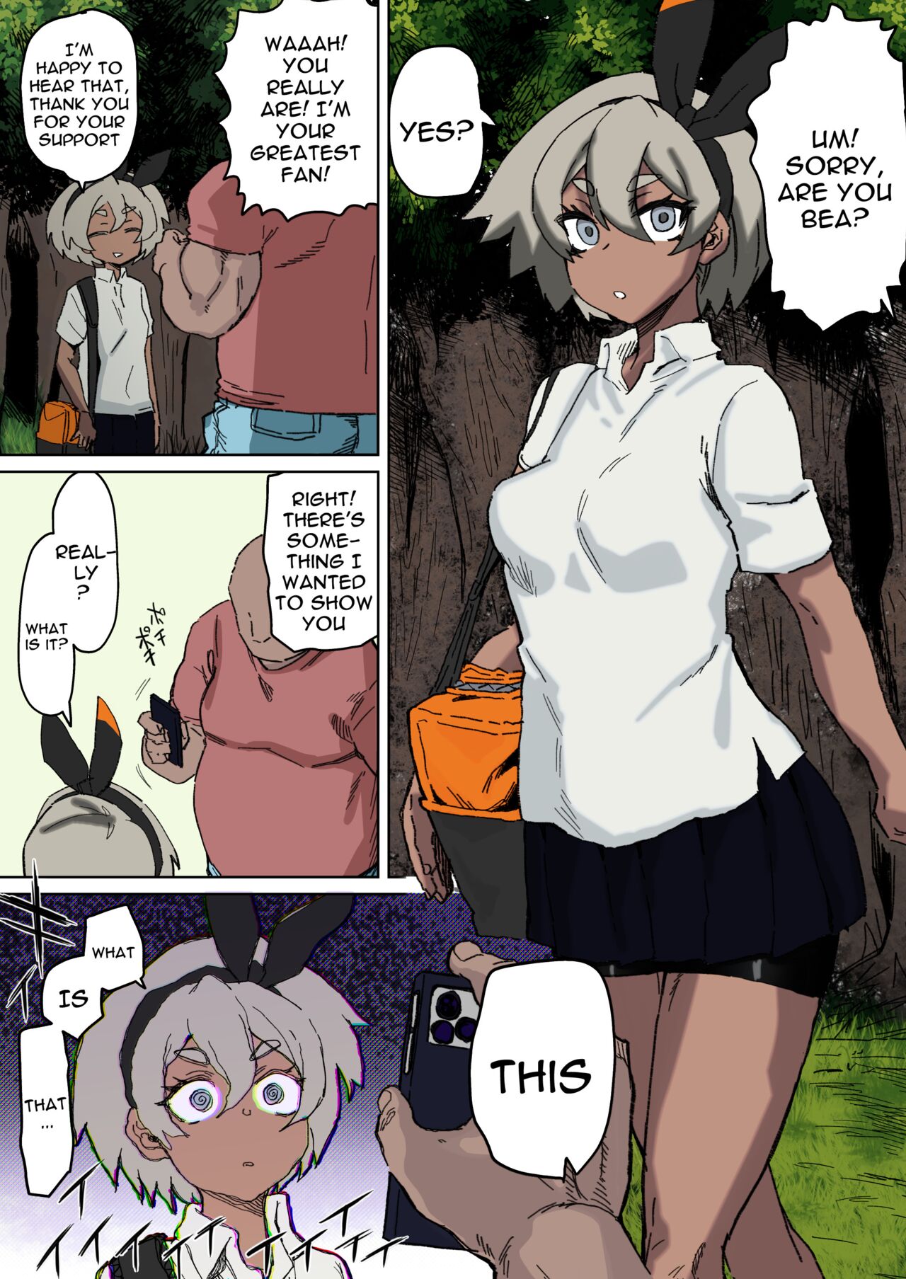 [Dekosuke]Saitou-chan to Fan to no Fureai | Bea Gets Physical With Her Fans(Pokémon Sword and Shield) [English] [Colorized] {Doujins.com} Page 1