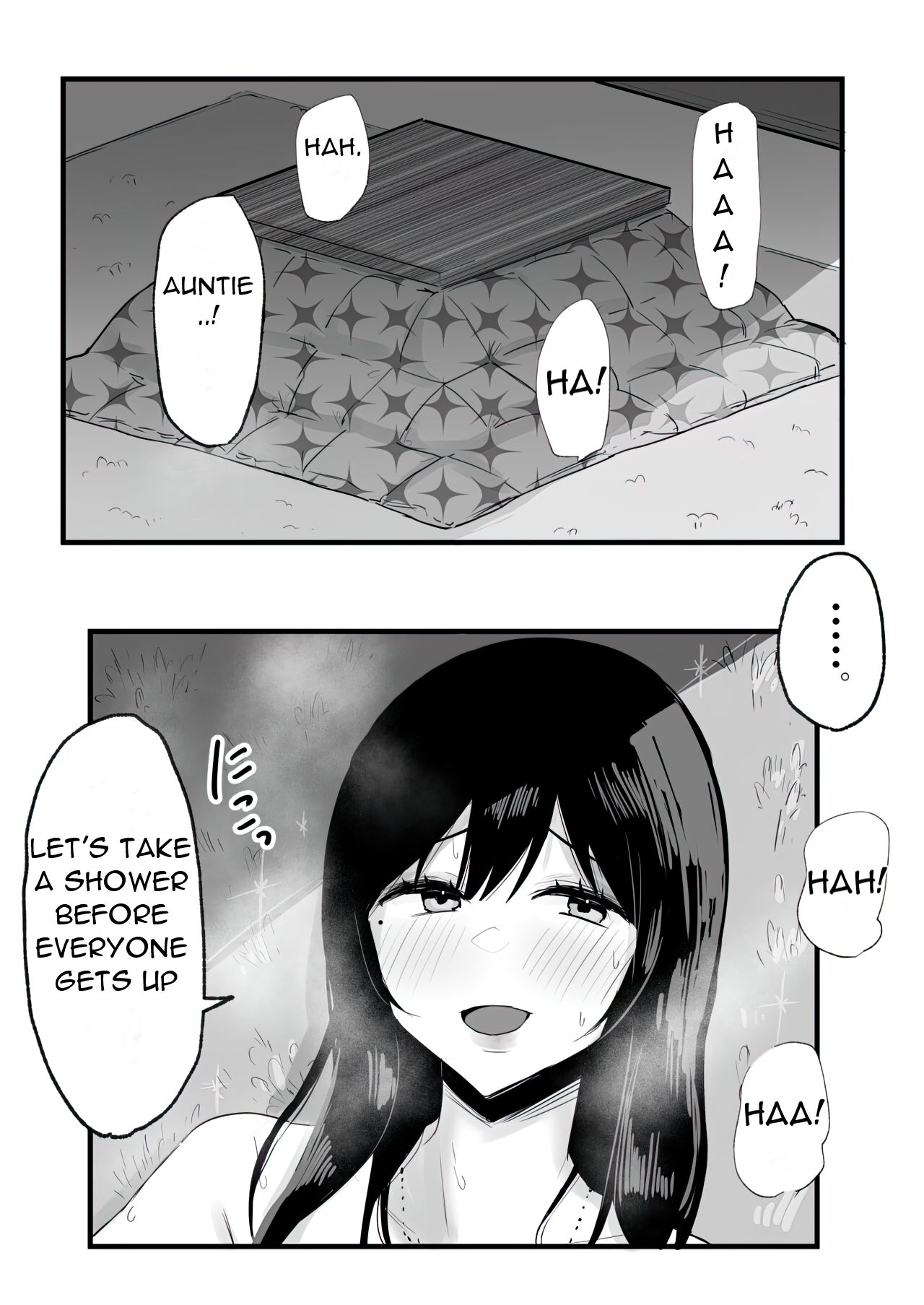 [Tenshi no Wakka]Kyonyuu de Bijin na Oba-san ga Kotatsu de Onanieshite Takara Asa Made Hamemakutta. | My Busty, Beautiful Aunt was Masturbating in the Kotatsu, So I Fucked Her until the Morning.[English] [DarklordMTLs] Page 23