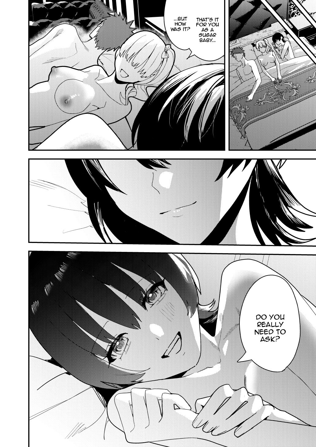 [Amuai Okashi Seisakusho (Betty, Konozama)]Papakatsu Nyotaika de Tanoshiku Kasegu! | Having Fun and Earning Some Money by Prostituting Myself After Turning Into a Girl![English] {Doujins.com} Page 27