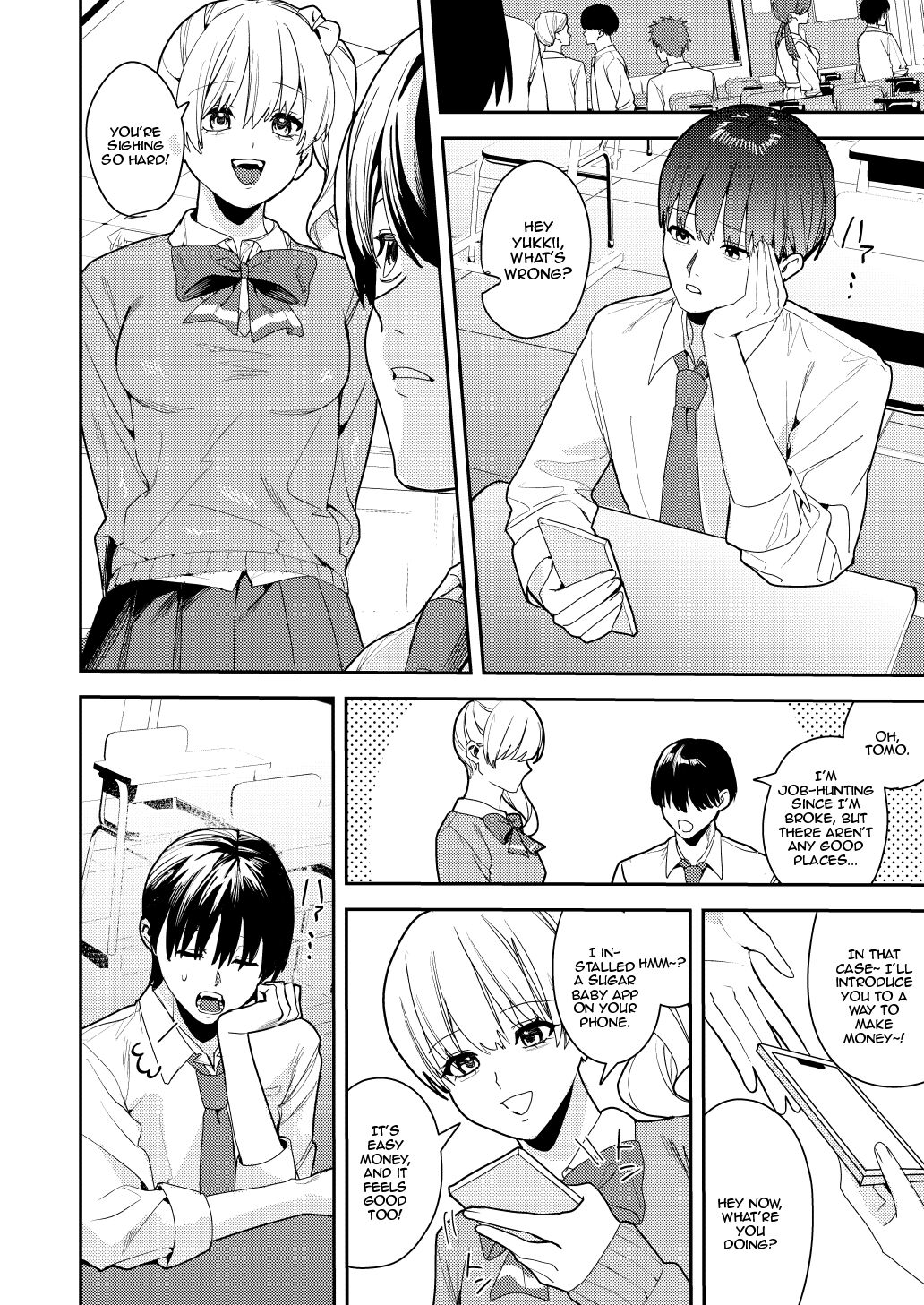 [Amuai Okashi Seisakusho (Betty, Konozama)]Papakatsu Nyotaika de Tanoshiku Kasegu! | Having Fun and Earning Some Money by Prostituting Myself After Turning Into a Girl![English] {Doujins.com} Page 5