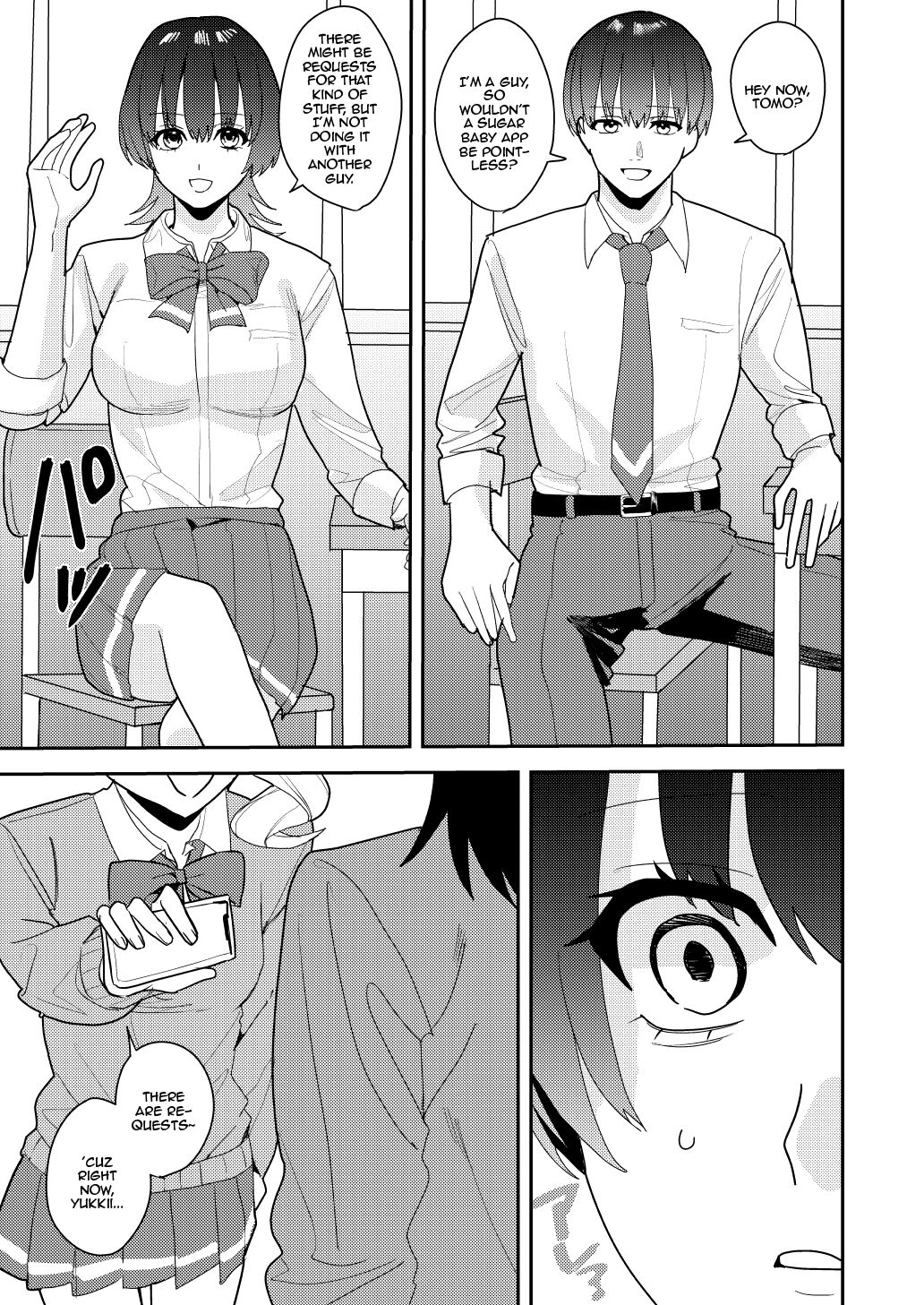[Amuai Okashi Seisakusho (Betty, Konozama)]Papakatsu Nyotaika de Tanoshiku Kasegu! | Having Fun and Earning Some Money by Prostituting Myself After Turning Into a Girl![English] {Doujins.com} Page 6