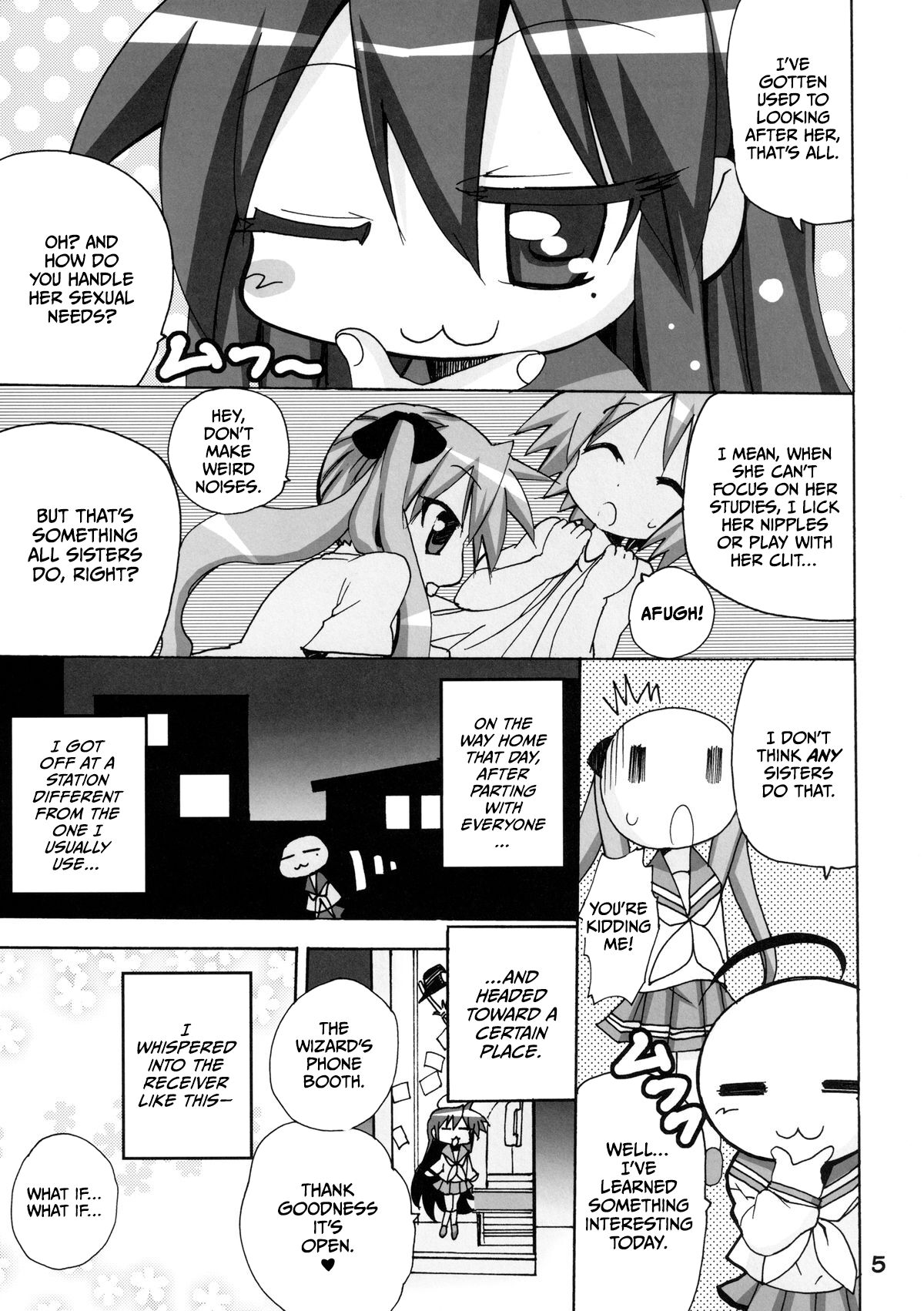 (C82) [PH (TAM)]Kagamin no Moshimo Imouto ga Otokonoko Dattara(Lucky Star) [English] [CulturedCommissions] Page 5