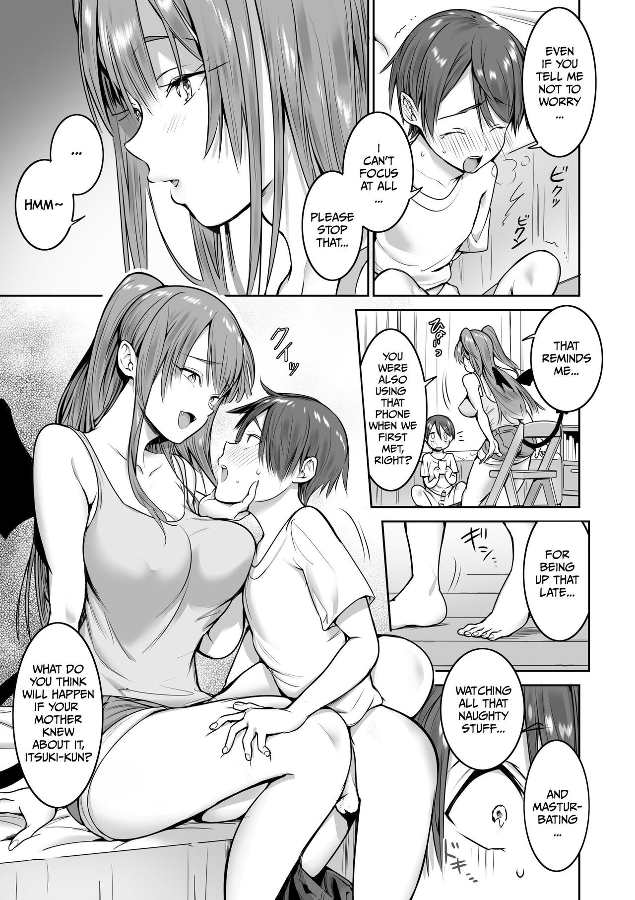 [Nukunukujima (Caffeine Chuudoku)]Boku no Ie ni wa Succubus ga Kuru | A Succubus Comes Knocking On My Door[English] [rubber_user] Page 9