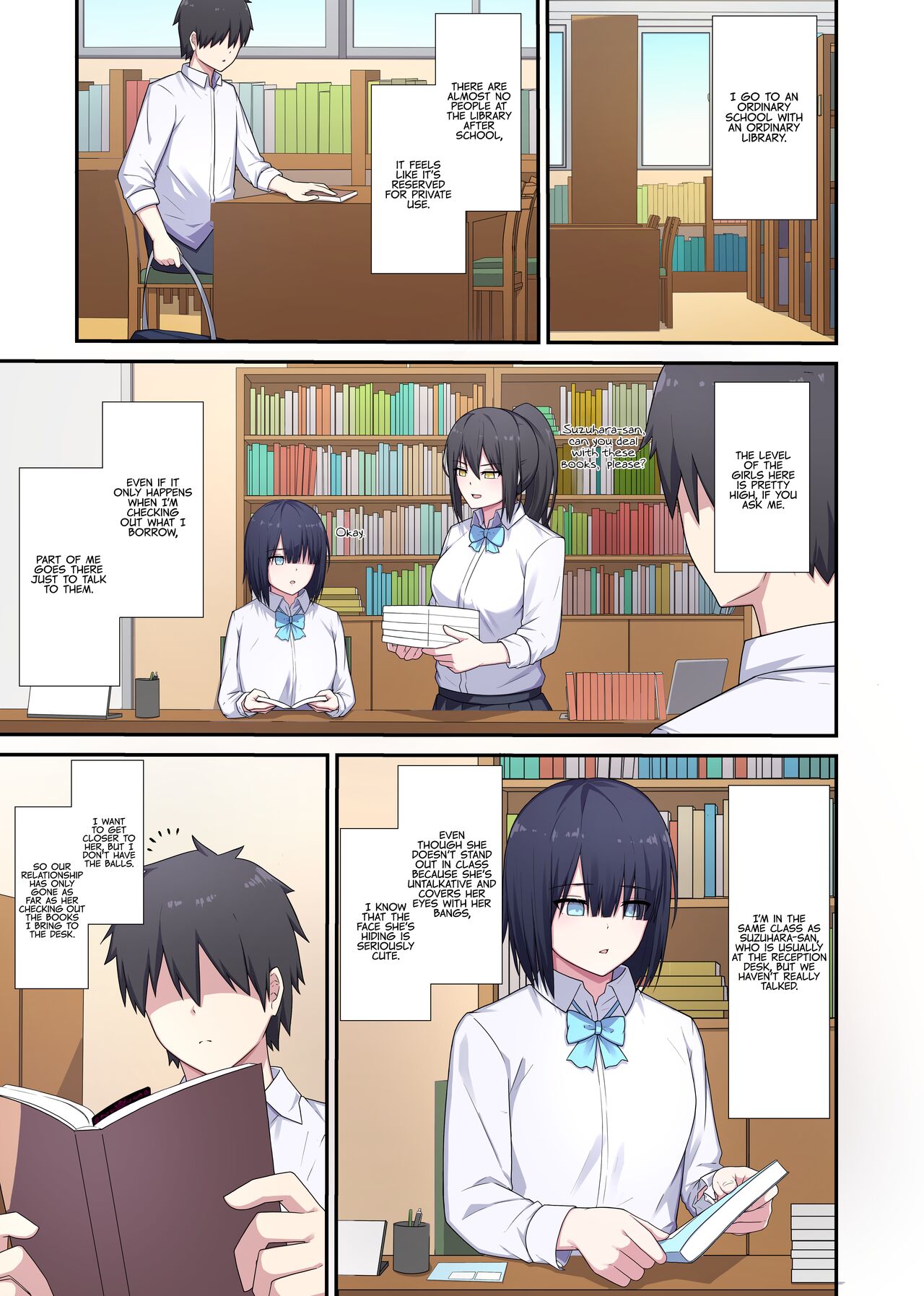 [Natsuzame]Toshoiin-san Karada Kashite Kudasai! | Ms. Librarian, I'd Like to Borrow Your Body![English] Page 2