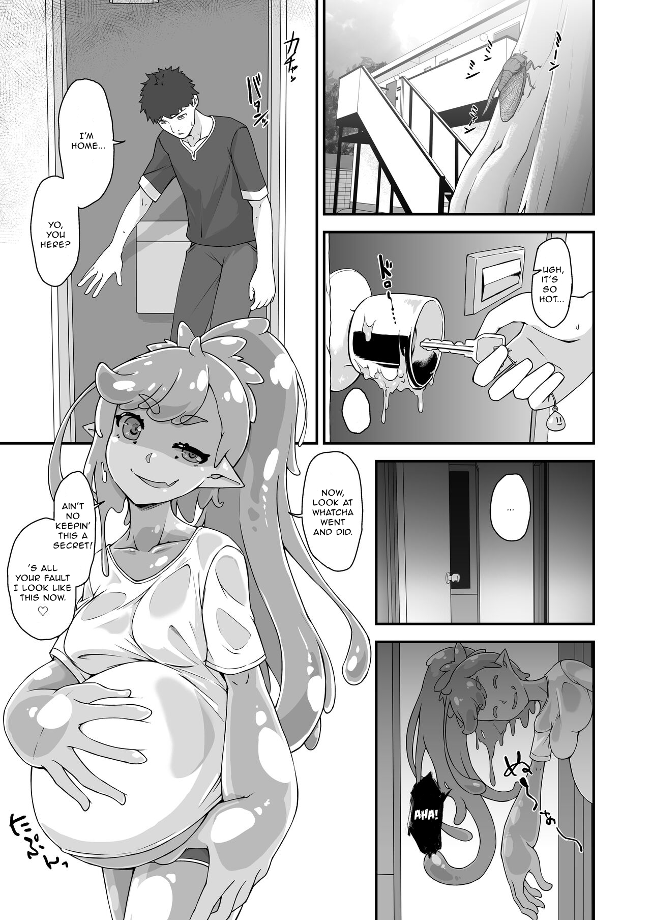 [Kemoyuru (Akahito)]Osananaji wa Slime Musume | My Childhood Friend Is a Slime Girl[English] [Aganon] [Digital] Page 2